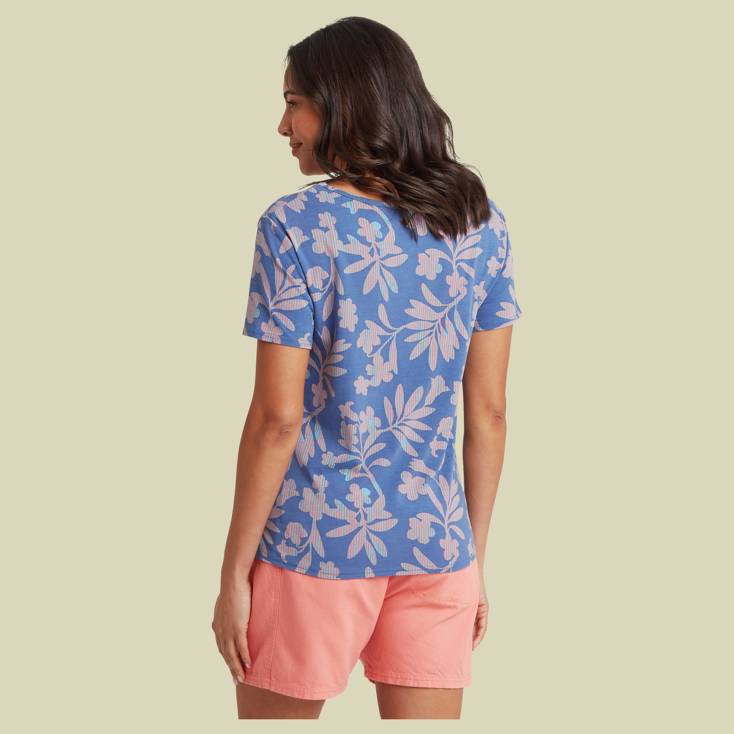 Neha V-Neck Tee XL mehrfarbig 2 - Farbe seaport gurans