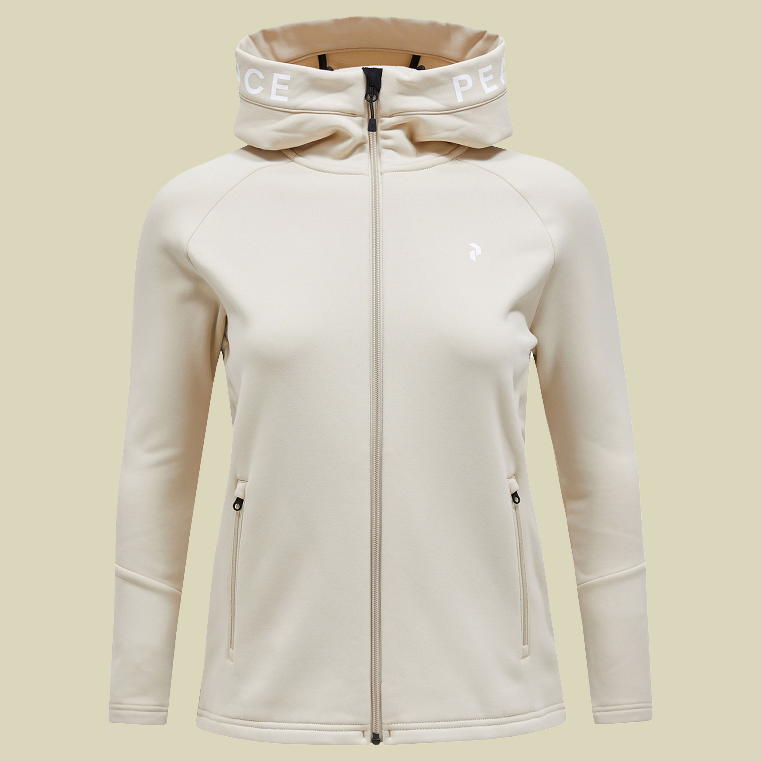 Rider Tech Zip Hood Women L beige - sand fog
