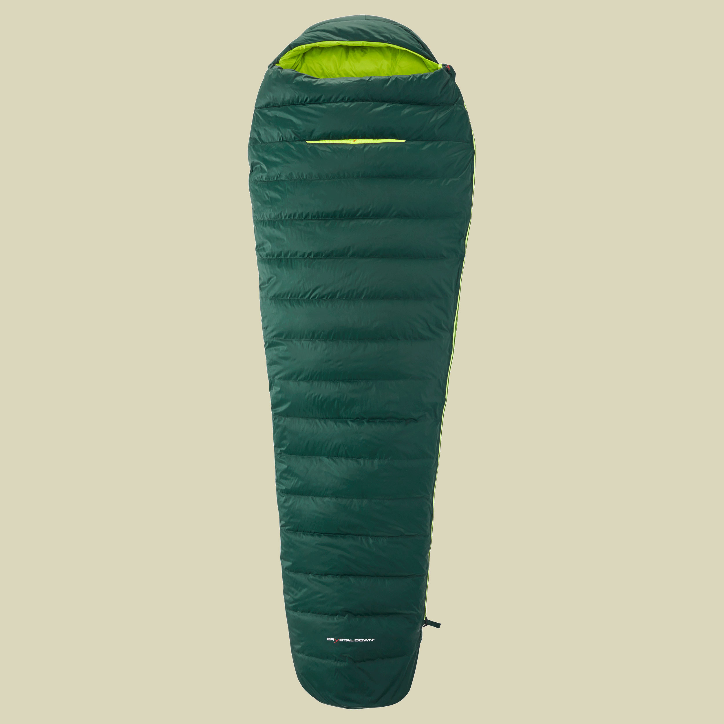 Tension Mummy 500 bis Körpergröße 205 cm (XL) Farbe scarab-lime , Reißverschluss links