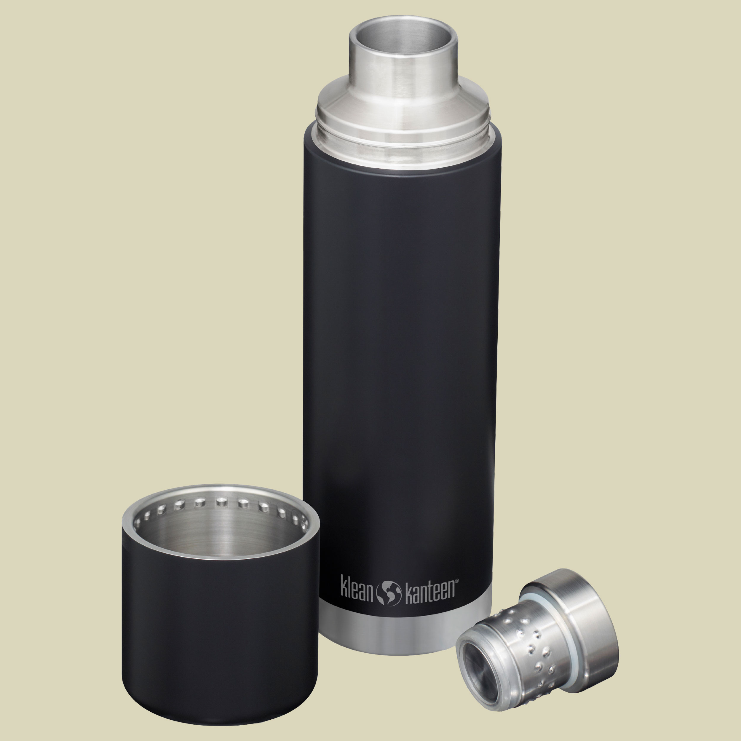 Edelstahl Isolierkanne Kanteen TKPro schwarz 1000 - shale black (matt)