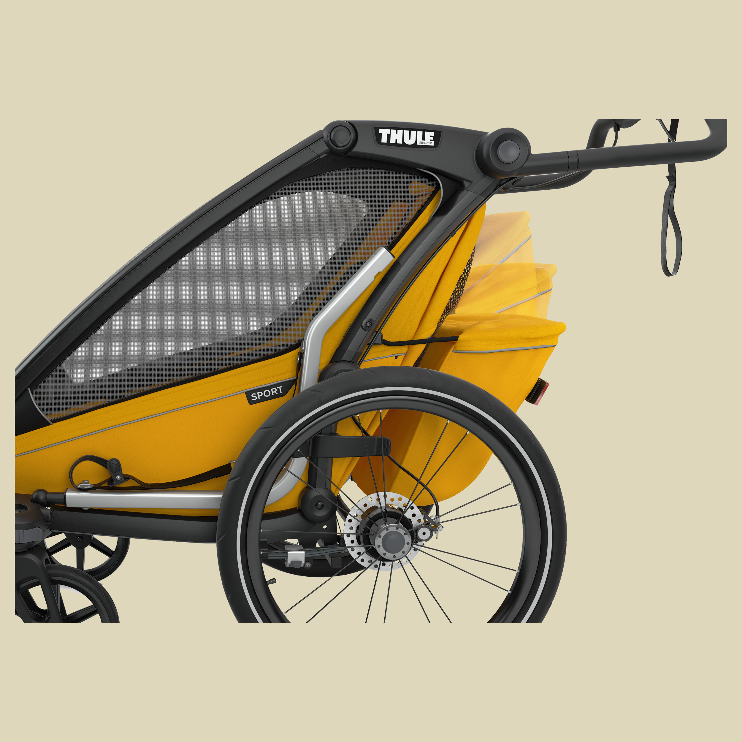 Chariot Sport 1 Farbe black/spectra yellow