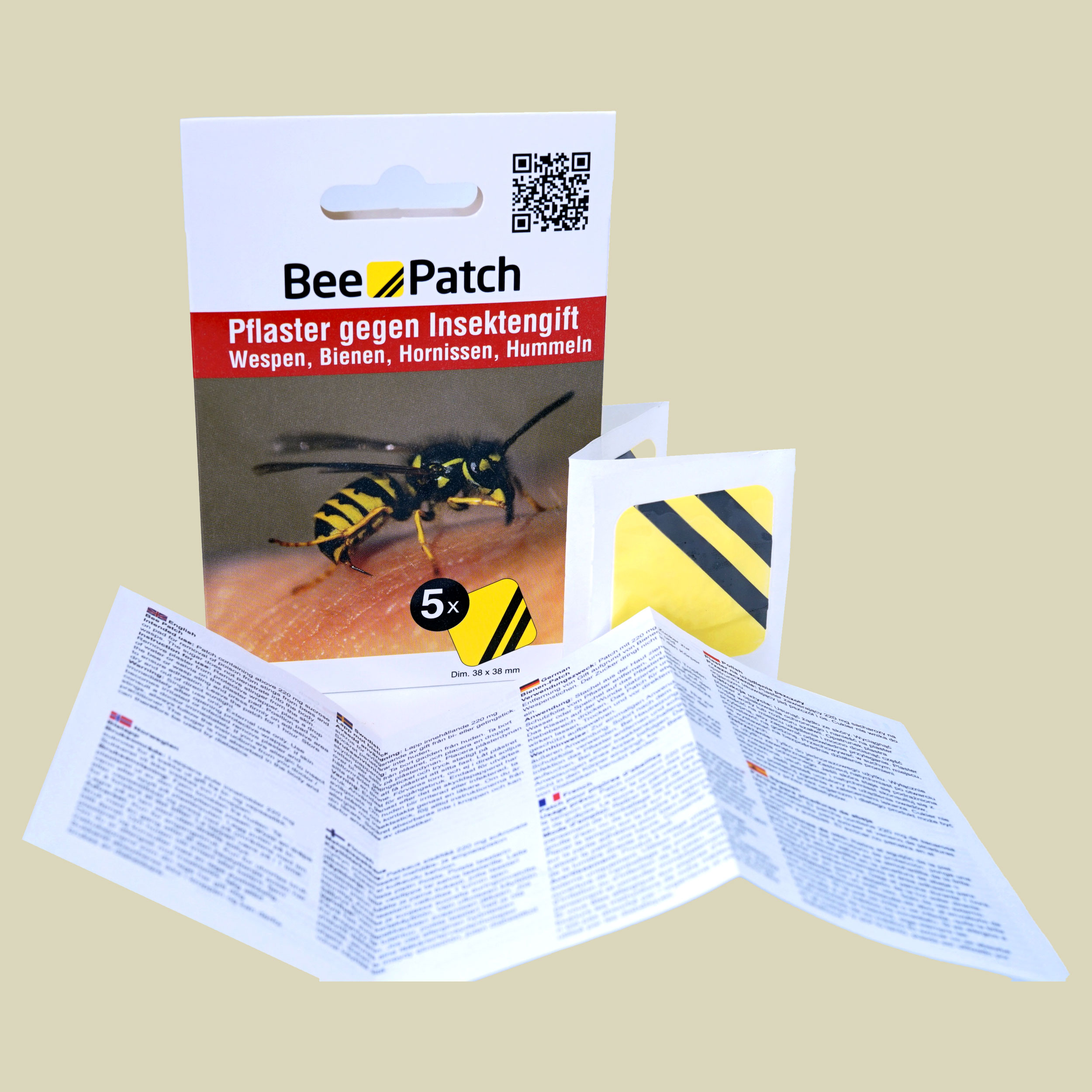 Bee-Patch Bienen- und Wespenpflaster (5 St) Inhalt: 5 Stück