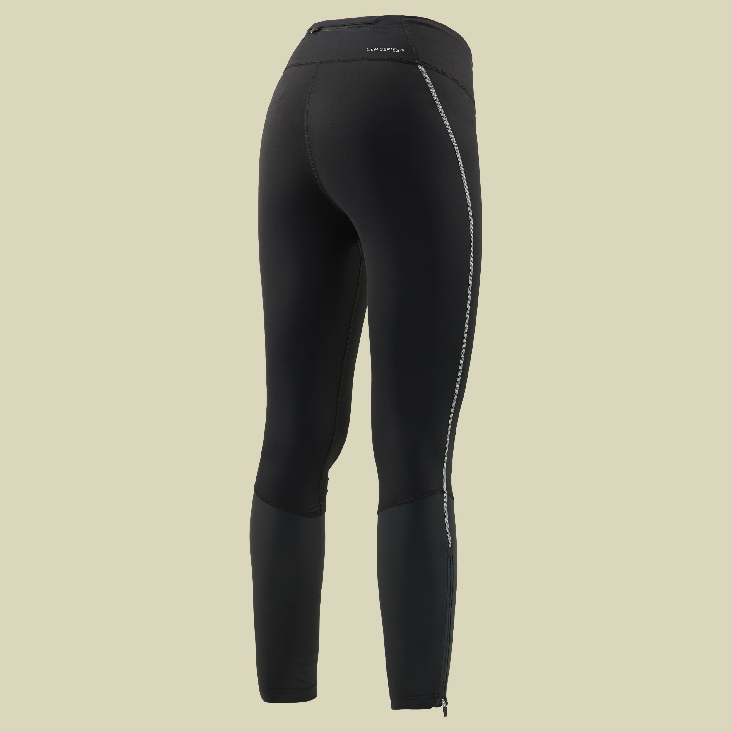 L.I.M. Comp Tights Women Größe XS Farbe true black/stone grey