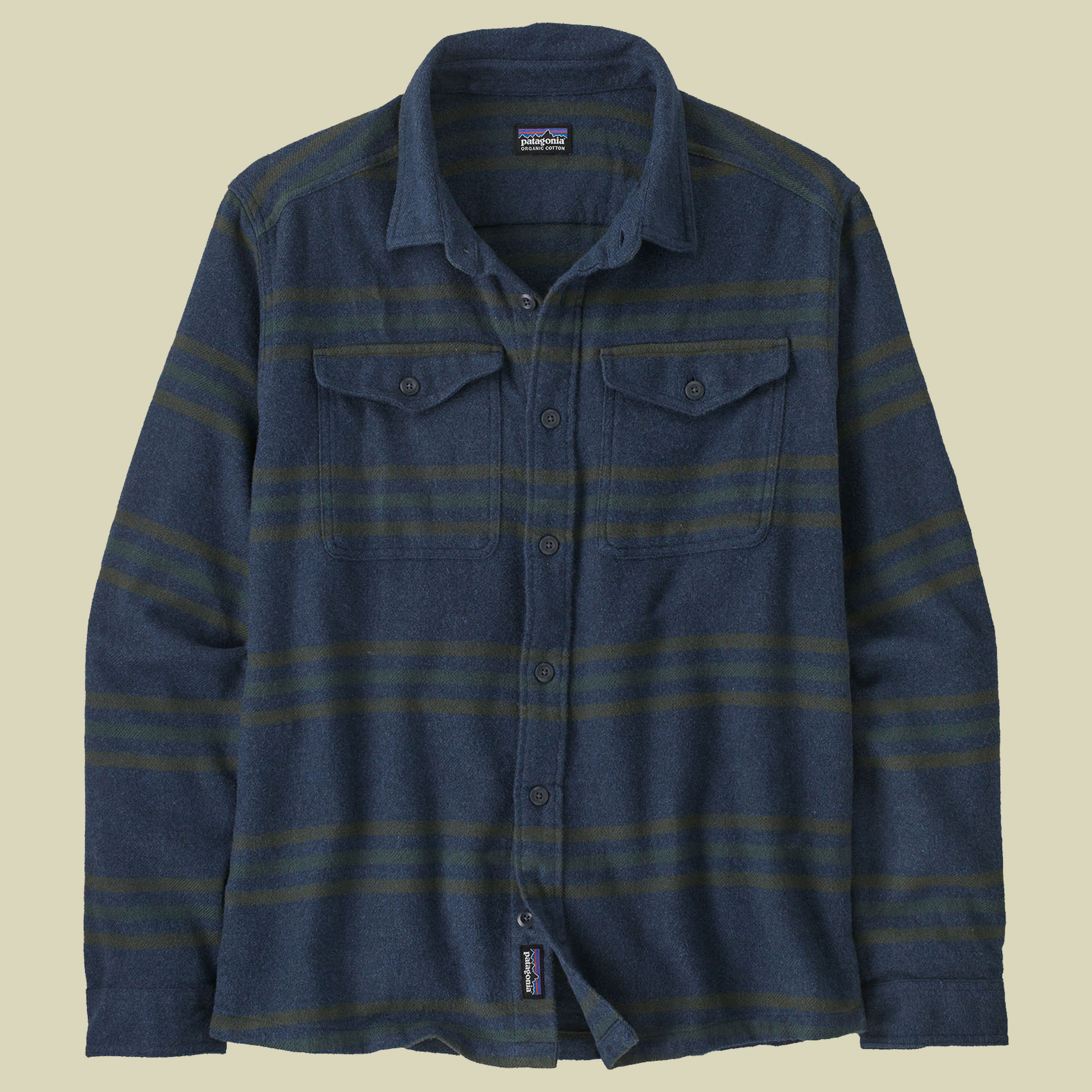 Fjord Flannel Shirt Men M blau - treelined/smolder blue