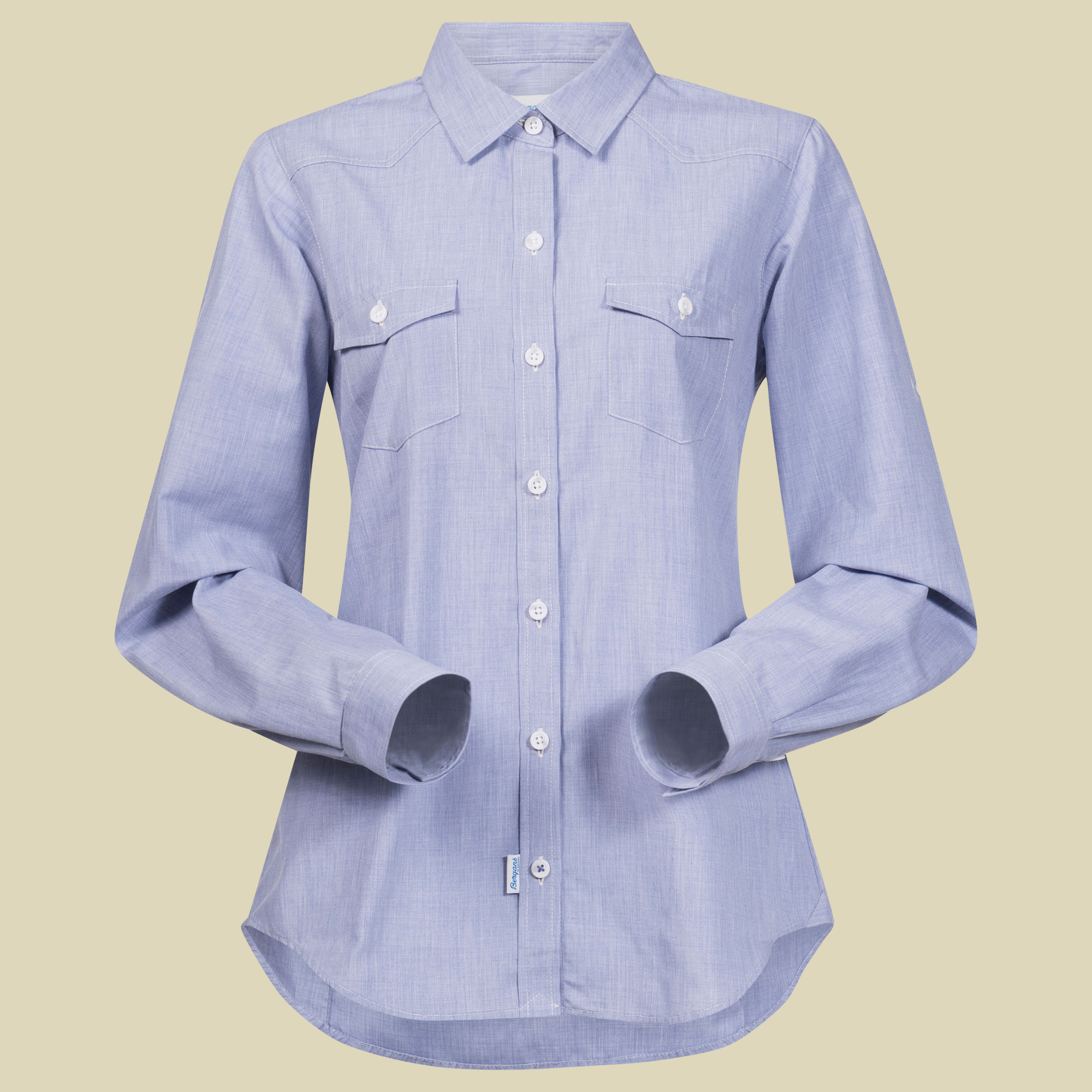Justoy Lady Shirt LS Größe S Farbe chambray blue