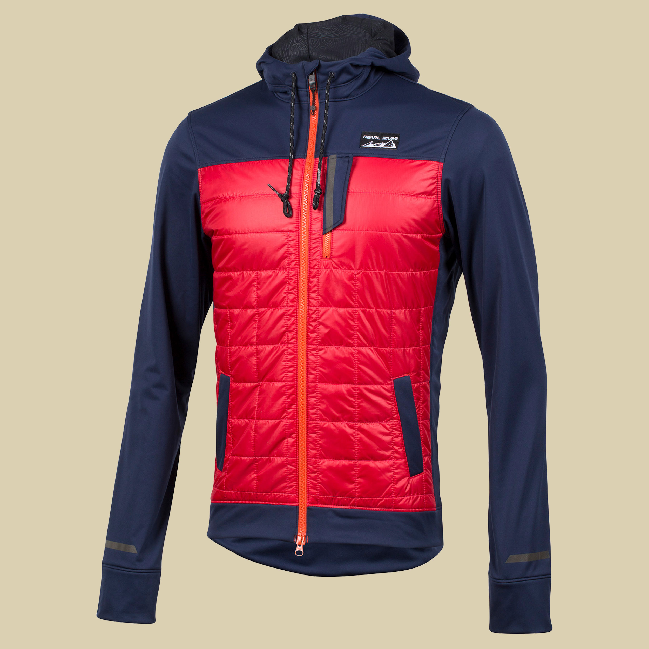Versa Quilted Hoodie Men Größe L Farbe eclipse blue/rogue red