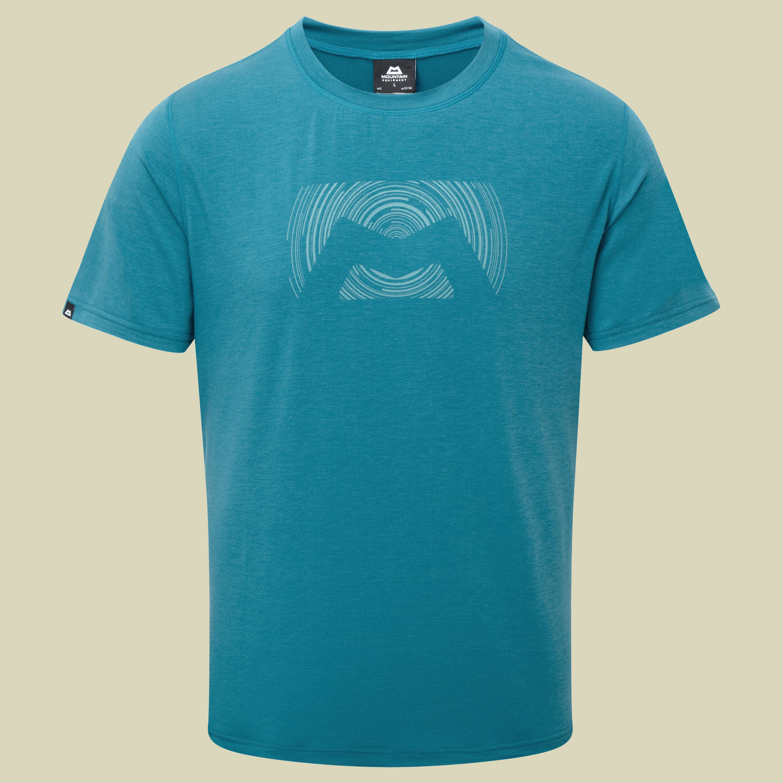 Groundup Logo+ Tee Men Größe S Farbe tasman blue Me-01398