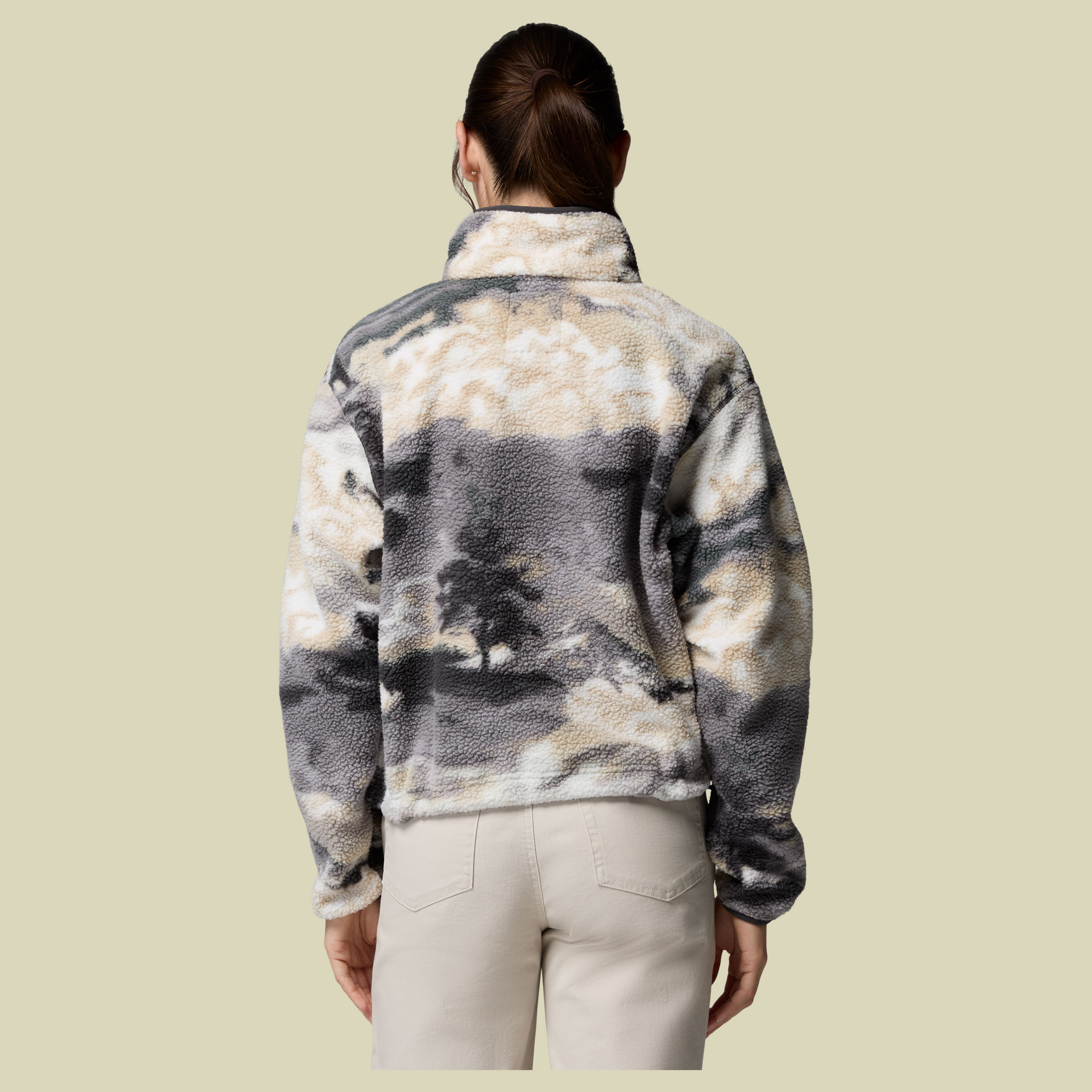 Helvetia II Printed Cropped Half Snap Women XS mehrfarbig grau - shark, dreaming