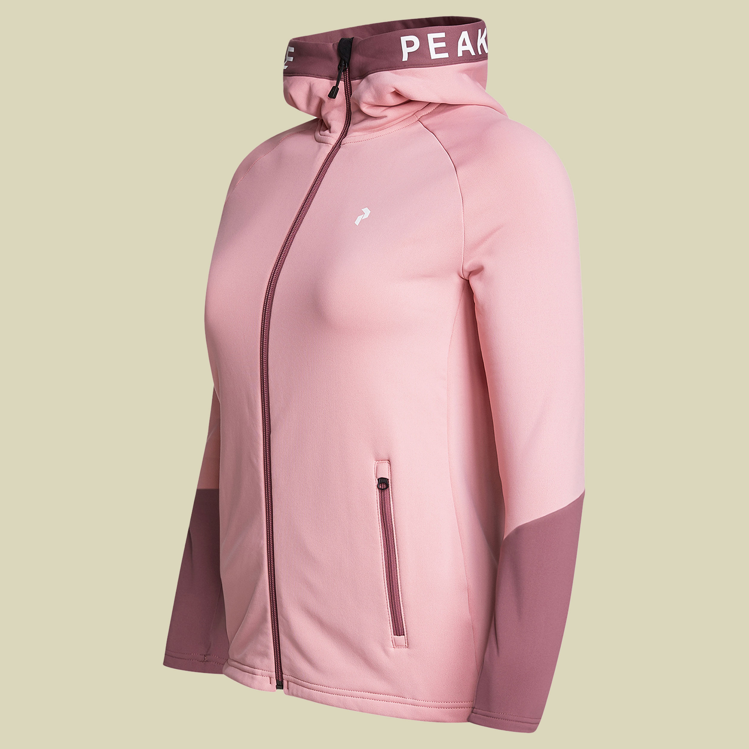 Rider Zip Hood Women Größe M  Farbe warm blush-rose brown