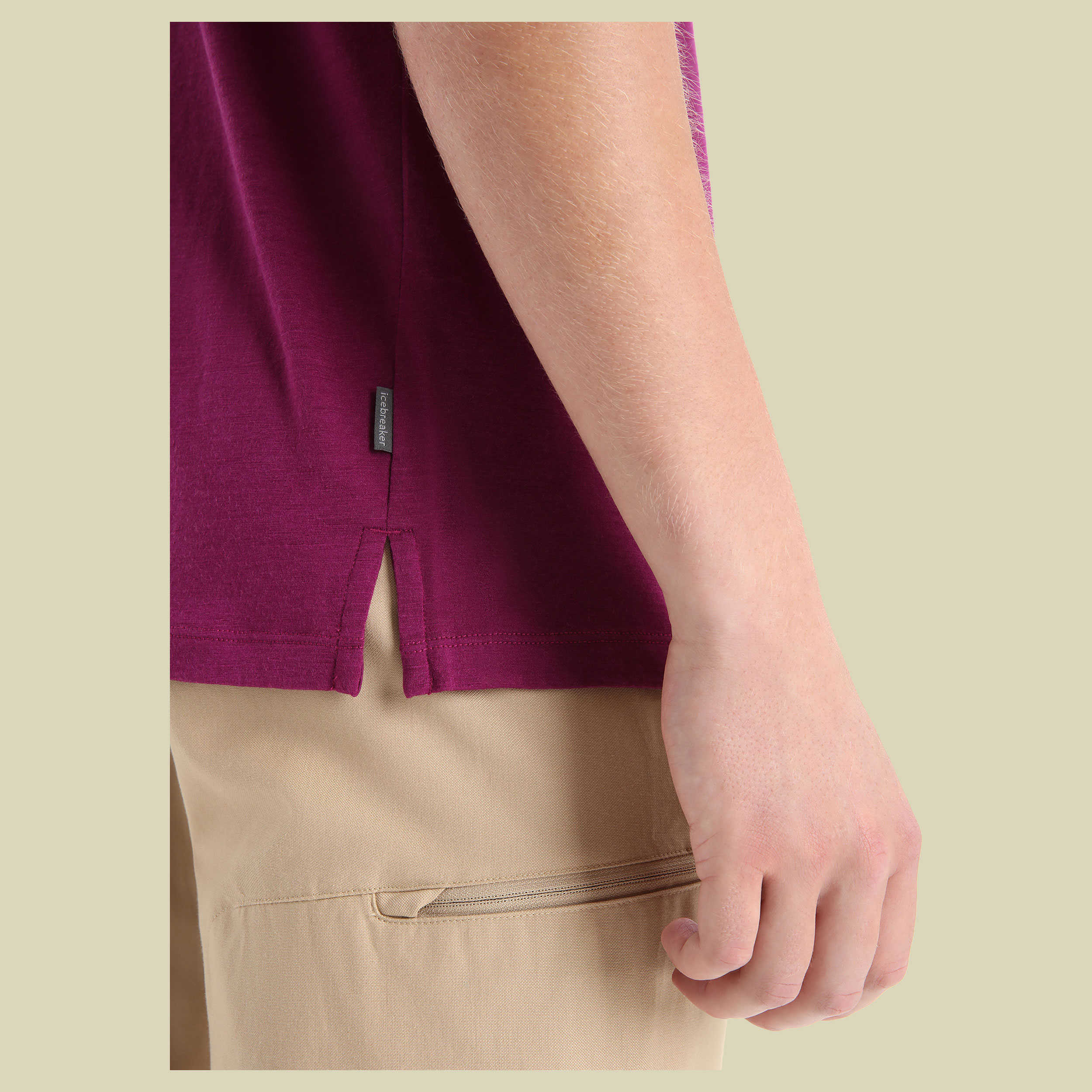 Tech Lite II SS Polo Men Größe S Farbe go berry