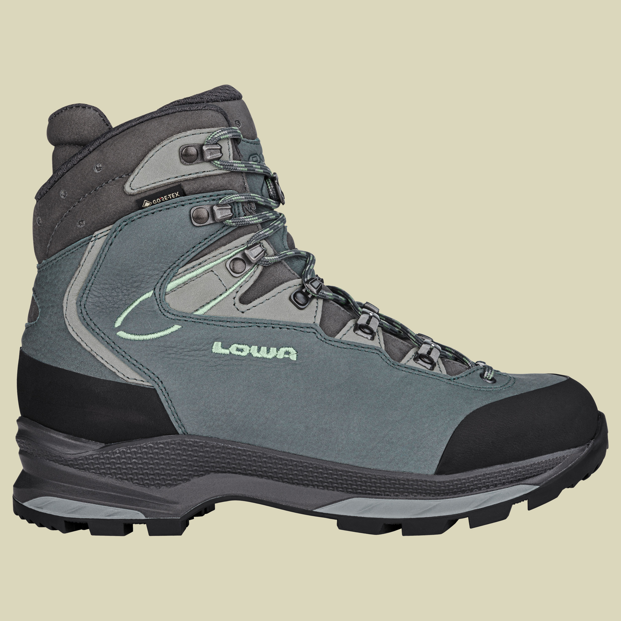 Mauria EVO GTX Women Größe UK 8,5 Farbe rauchgrün/jade