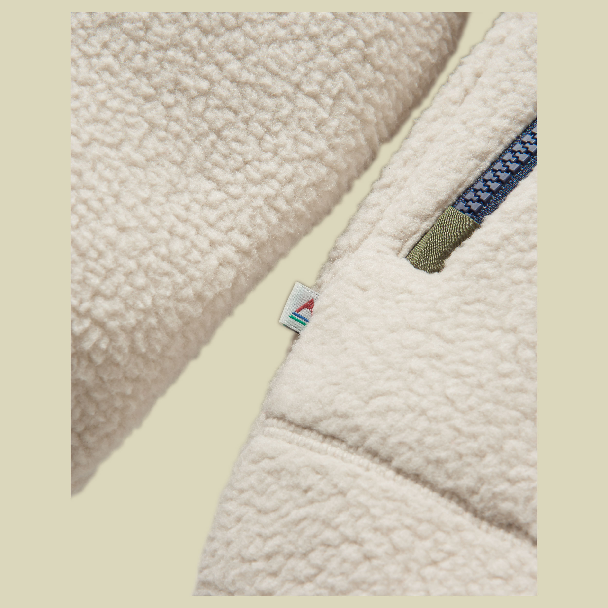 Ventura 1/2 Zip Recycled Sherpa Fleece Men XL beige - oatmeal/khaki