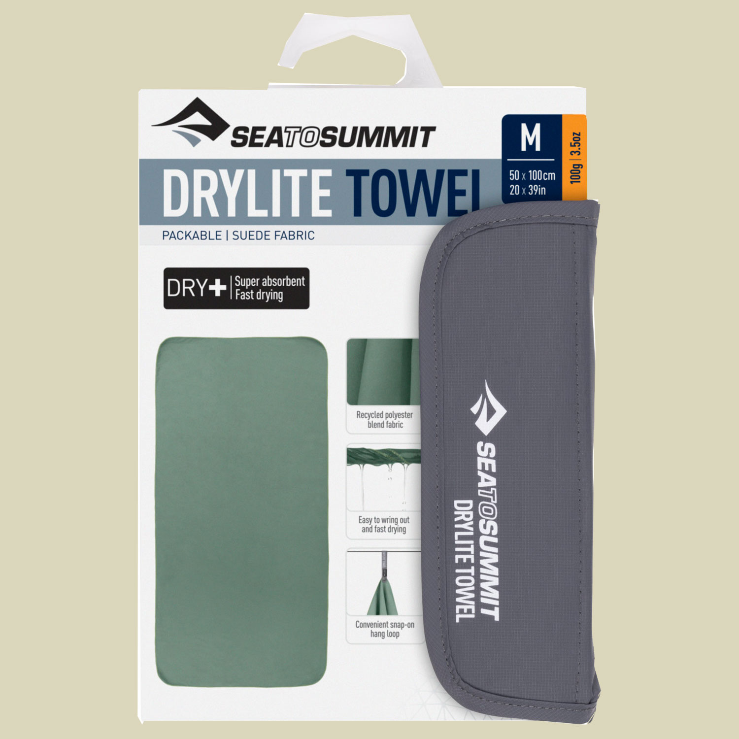 Drylite Towel Größe M Farbe sage