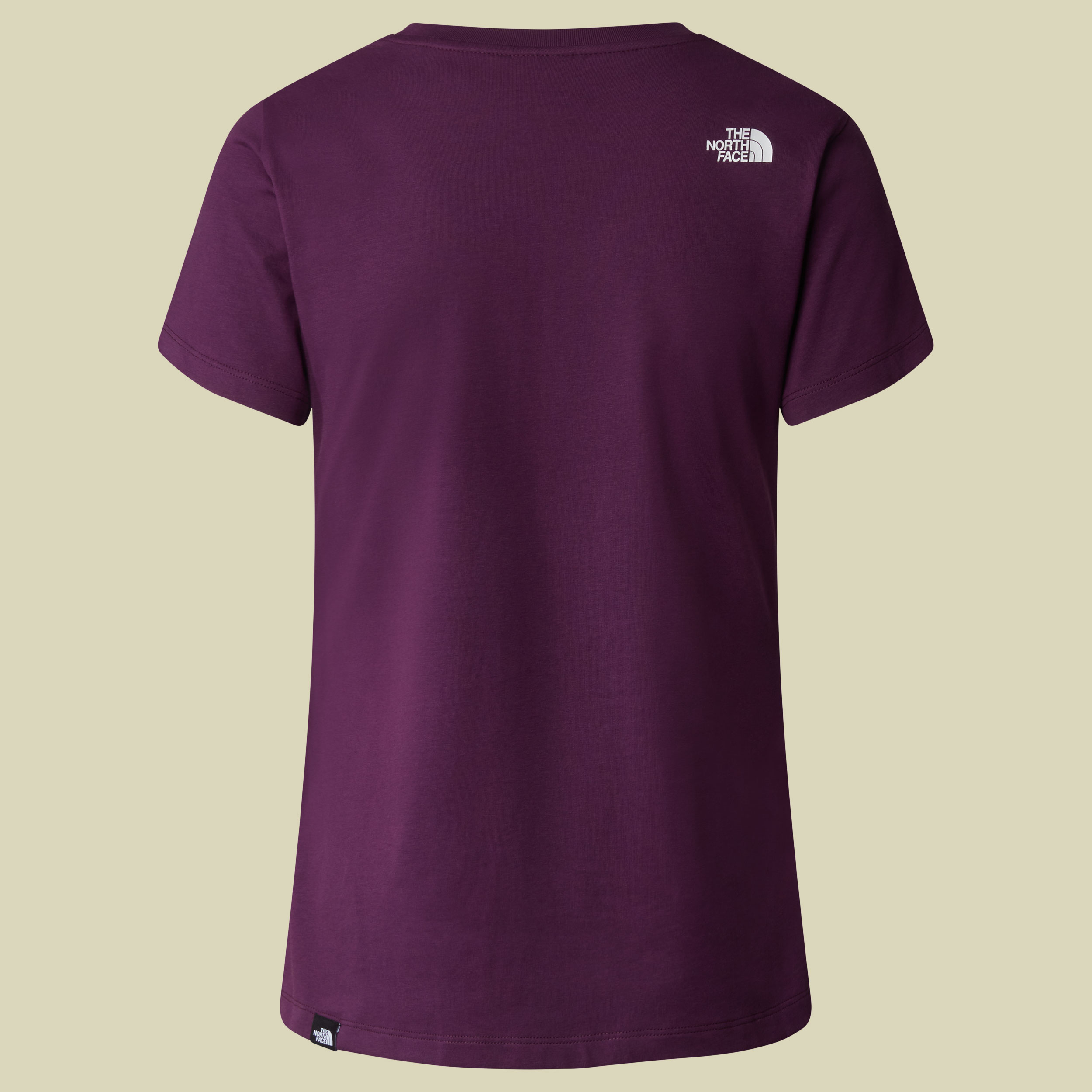 Women S/S Simple Dome Slim Tee M lila