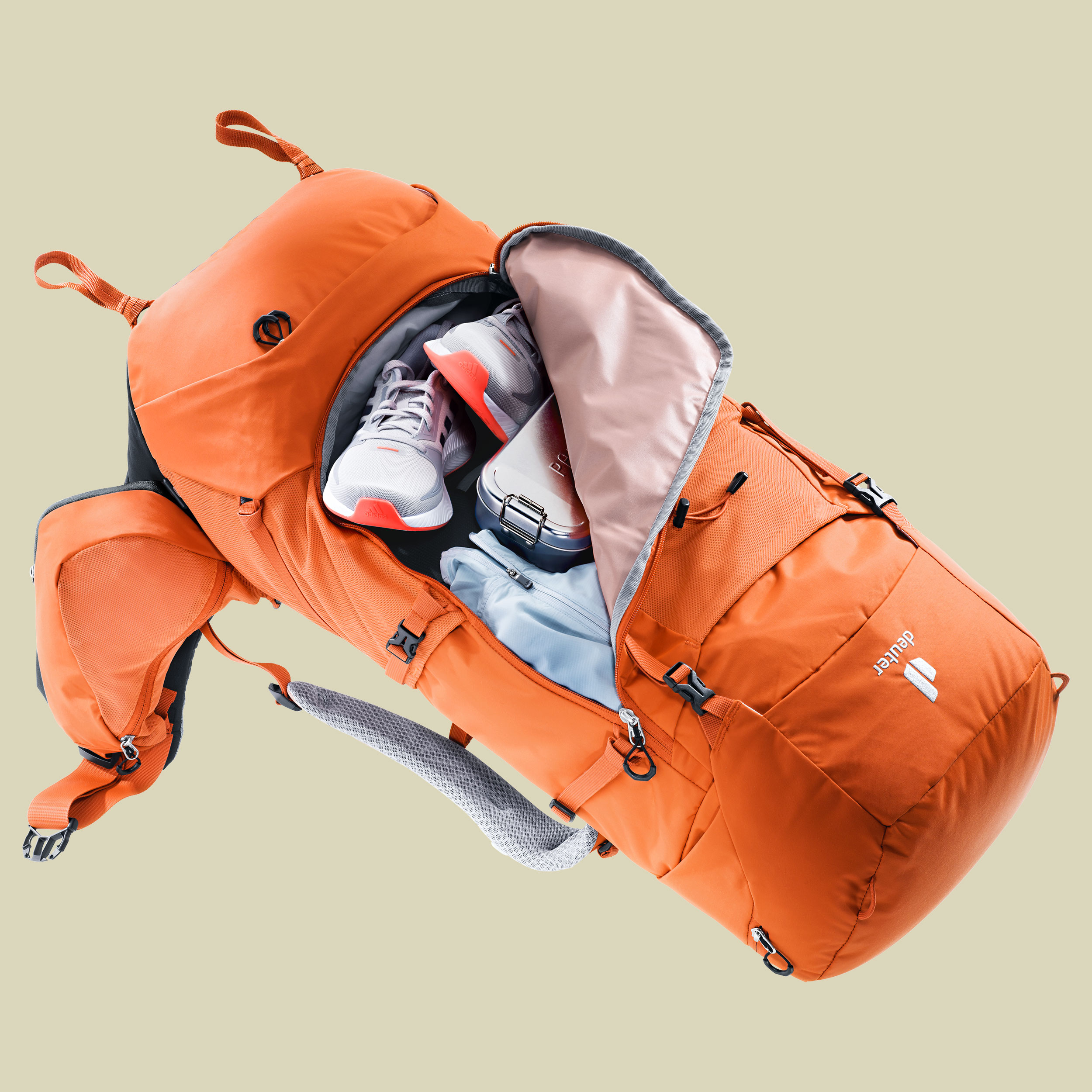 Aircontact Core 55+10 SL Volumen 55 L + 10 L Farbe paprika-graphite