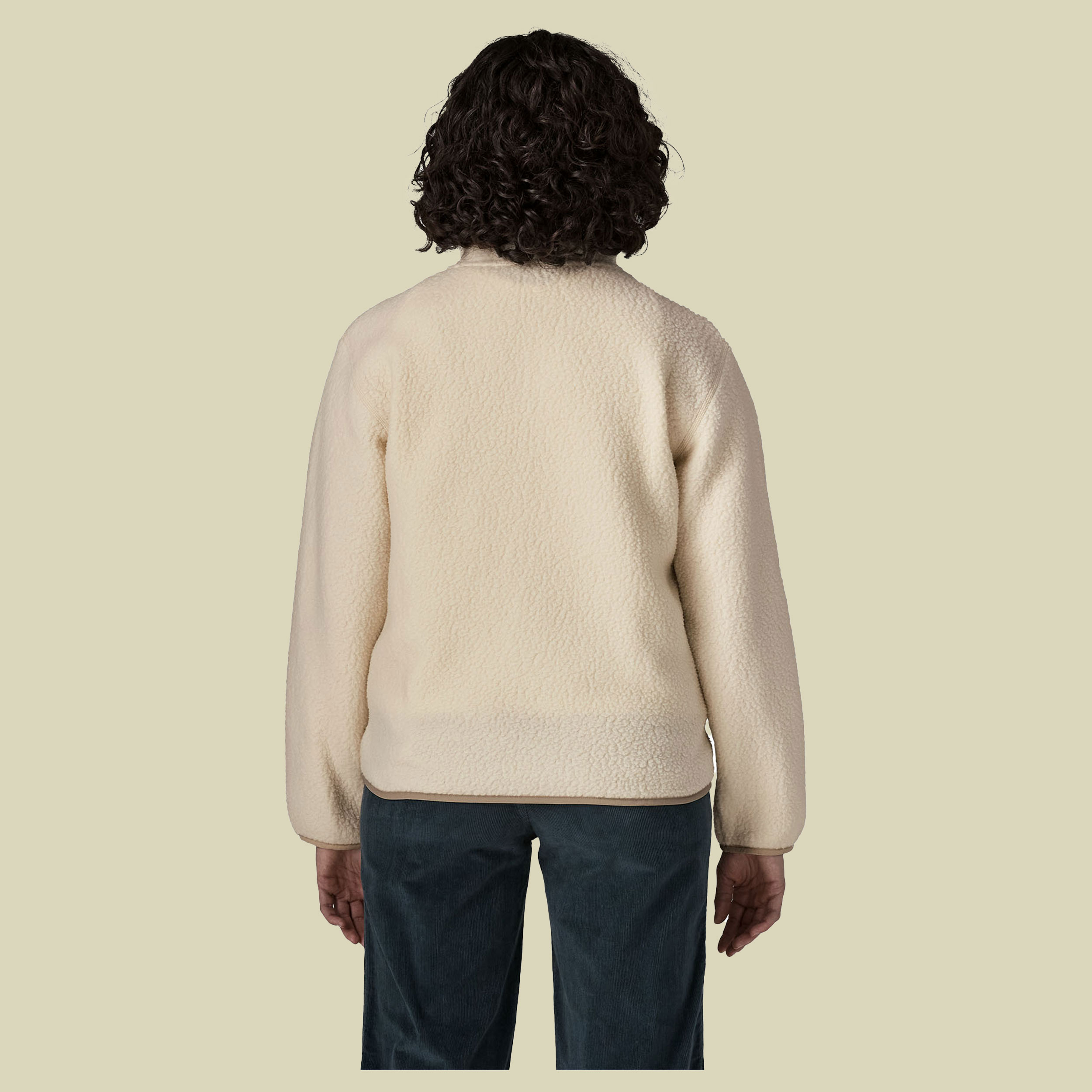 Retro Pile Jacket Women XL beige - natural