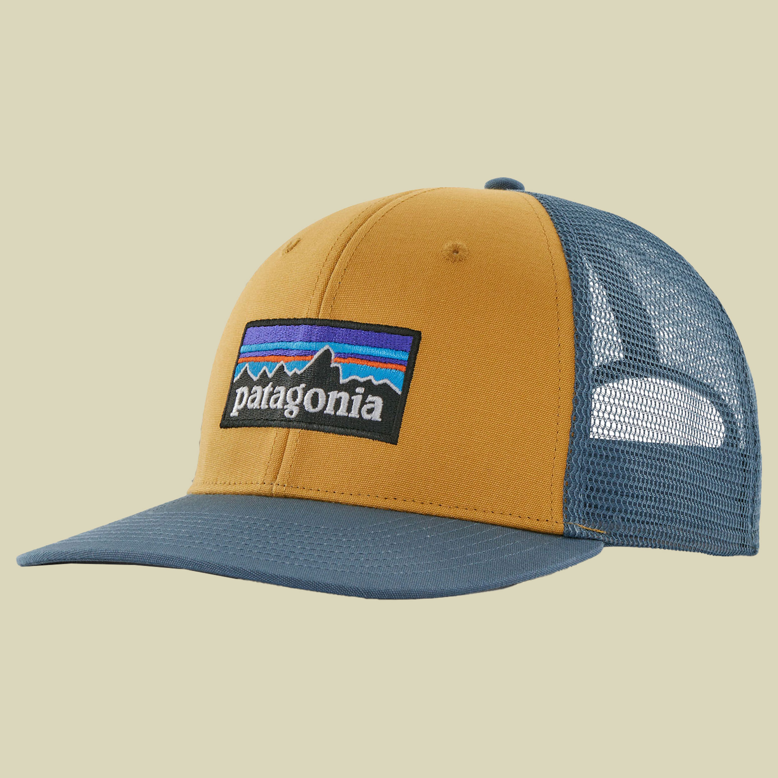 P-6 Logo Trucker Hat orange one size - pufferfish gold