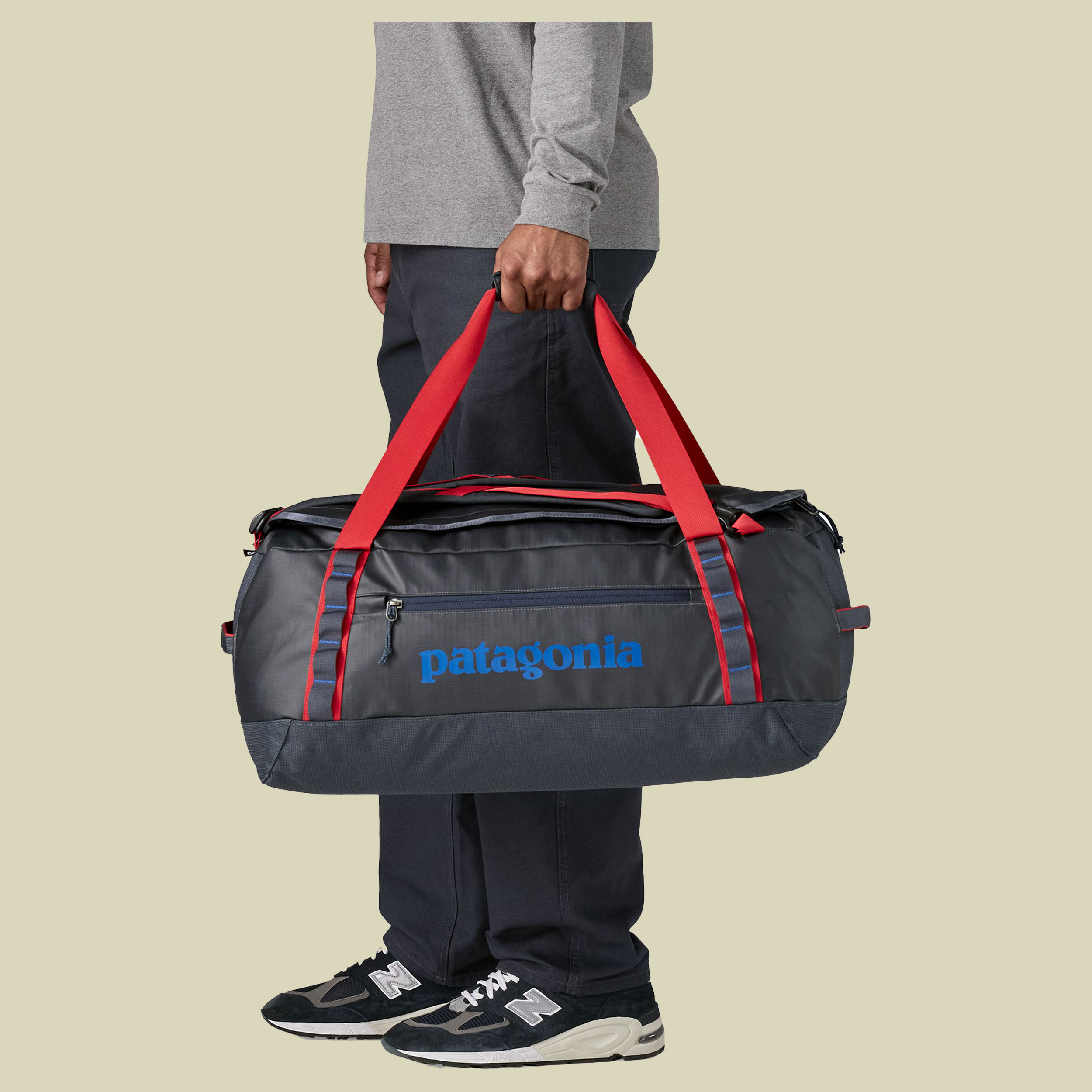 Black Hole Duffel 55L 55L blau II - smolder blue w/amanita red
