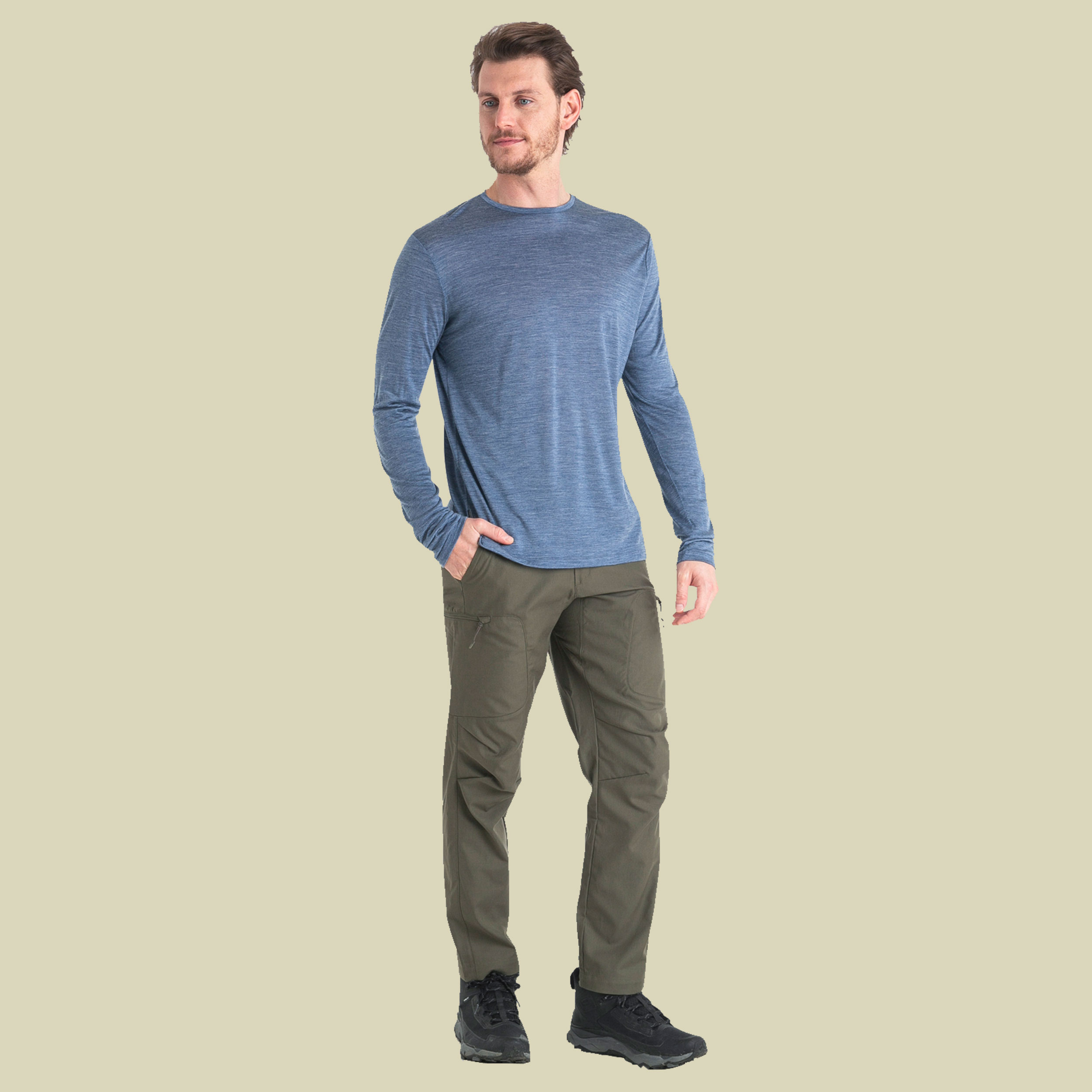 Merino 125 Cool-Lite Sphere III LS Tee Men M blau - dawn HTHR