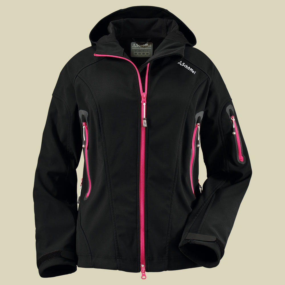 Windchill Hoody L Damen Softshell-Jacke Größe 36 Farbe black