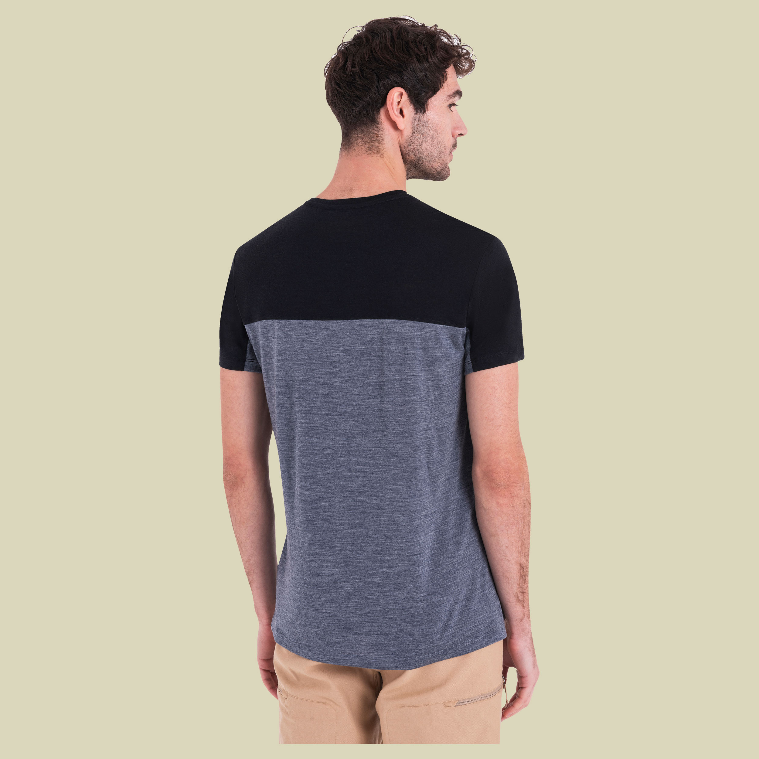 Merino 125 Cool-Lite Sphere III SS Tee Colour Block Men L grau - graphite HTHR/black/CB