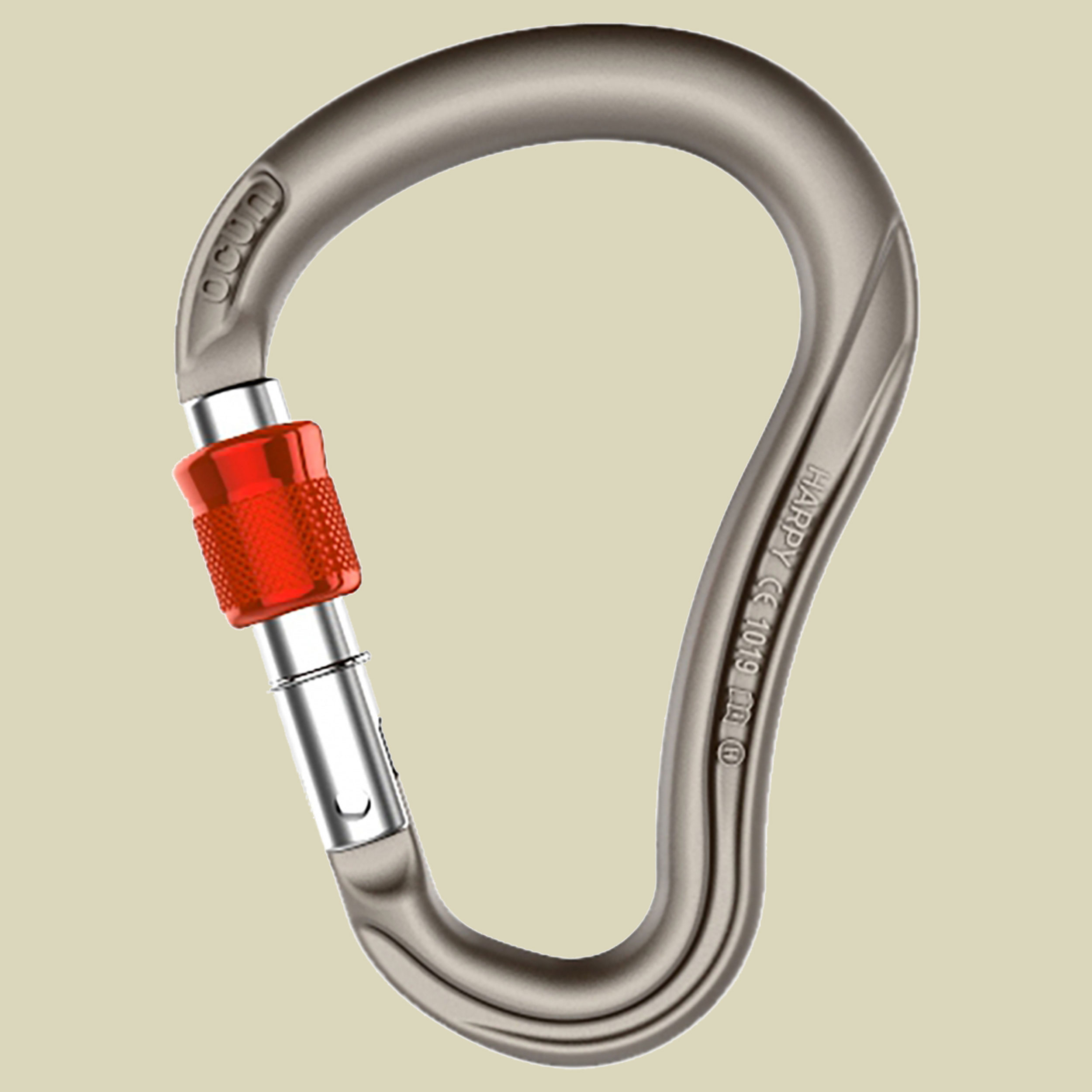 Harpy HMS Screw HMS-Karabiner Farbe antrazite-red