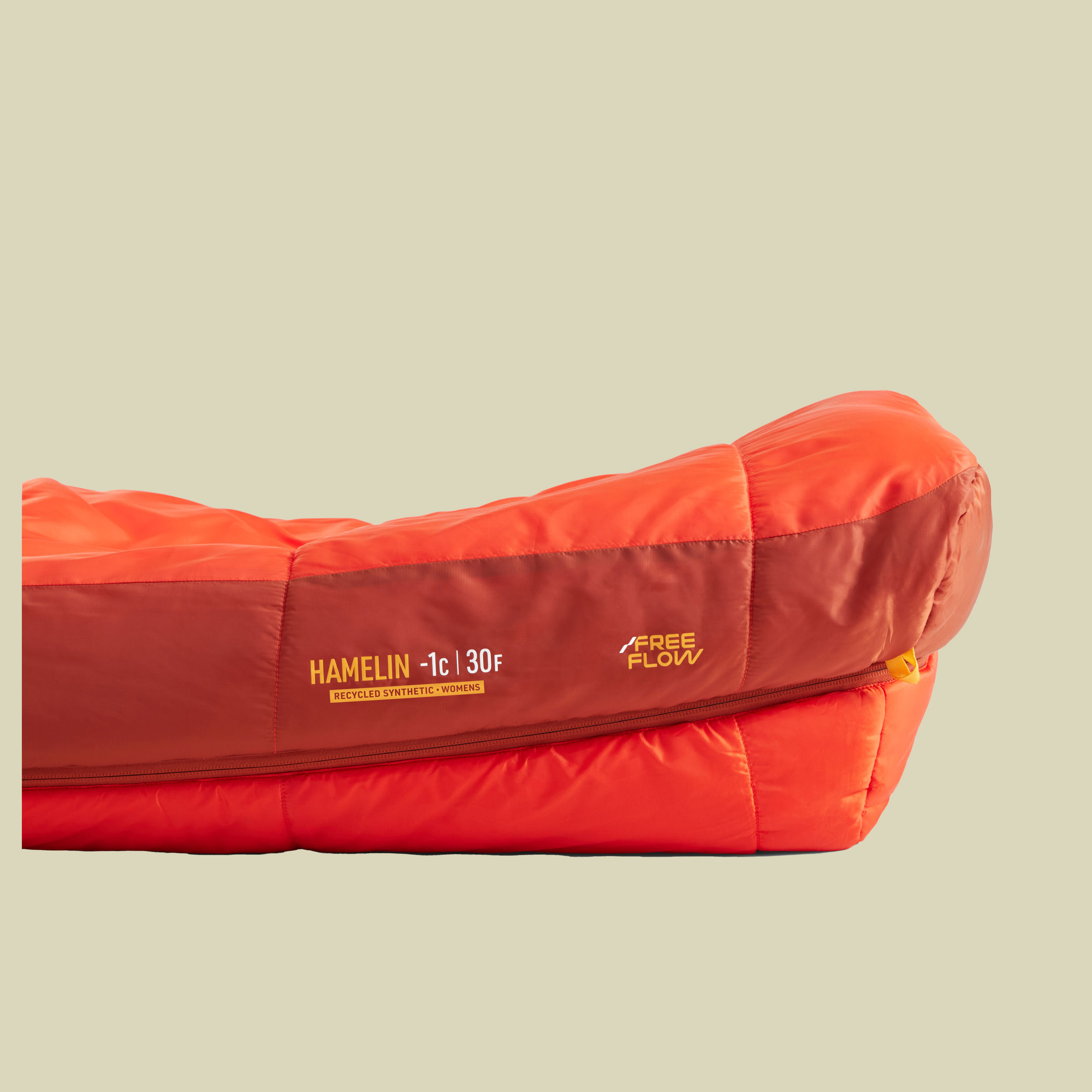 Hamelin Womens Synthetic Sleeping Bag  -1C 185 cm rot - Farbe spicy orange