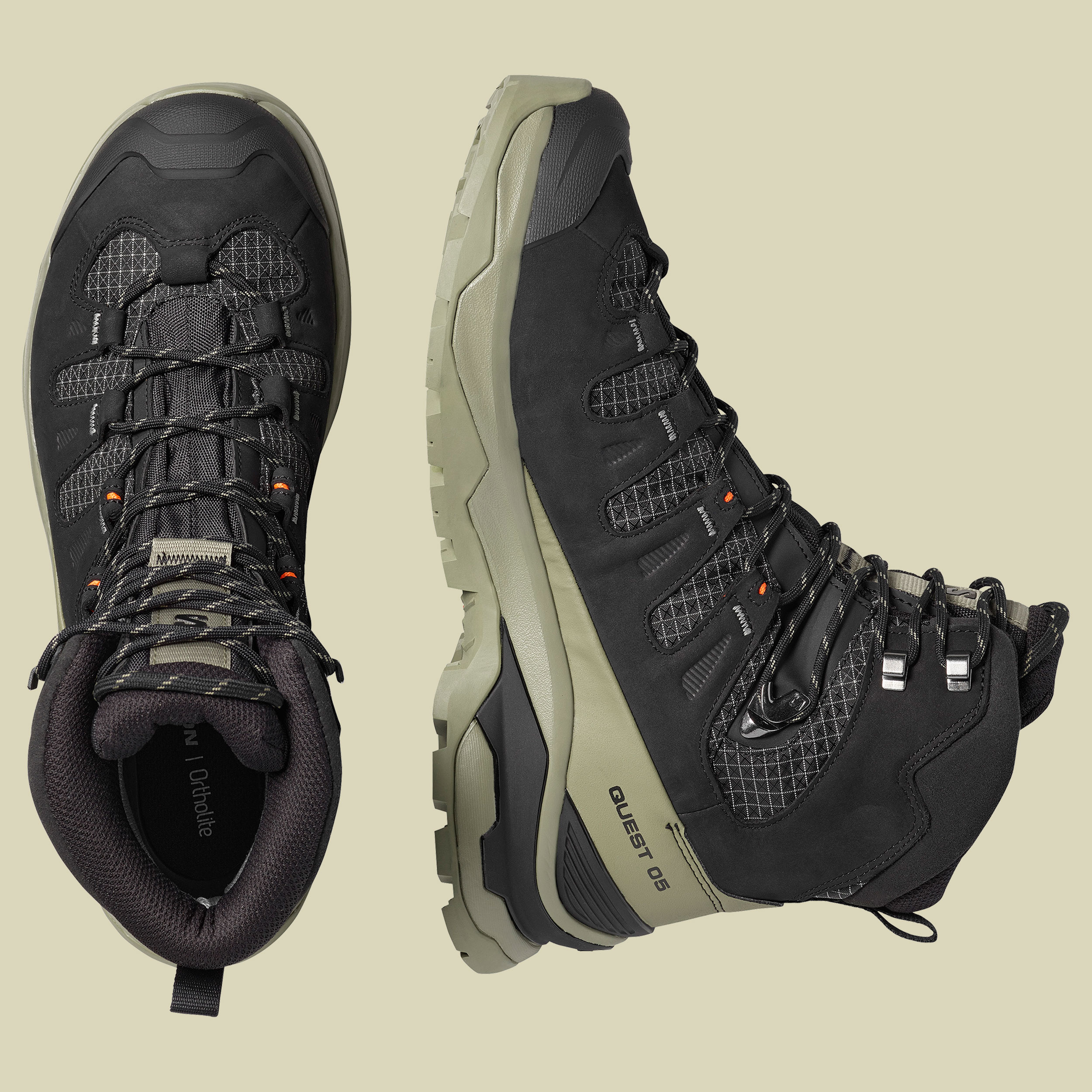 Quest 5 GTX Men UK 9,5 schwarz - black/deep lichen green/black