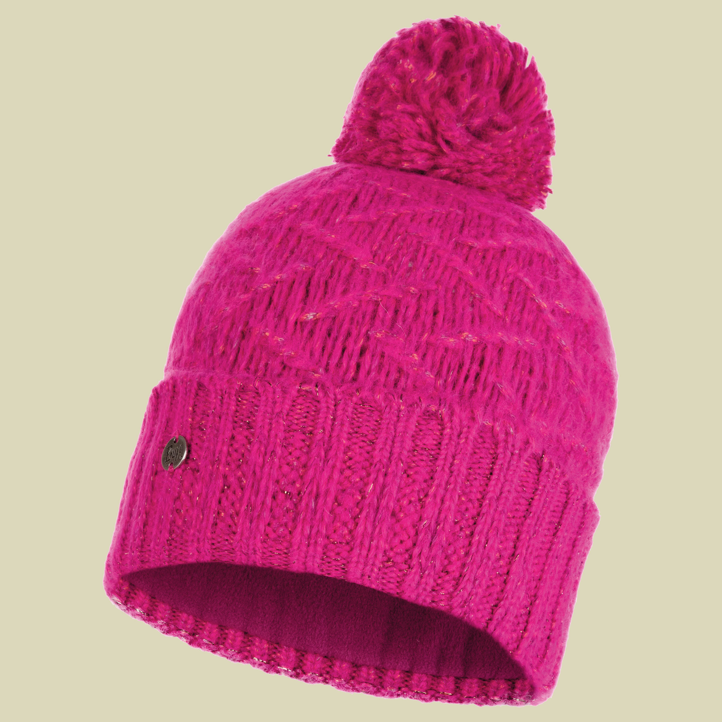 Knitted & Polar Fleece Hat EBBA Größe one size Farbe bright pink