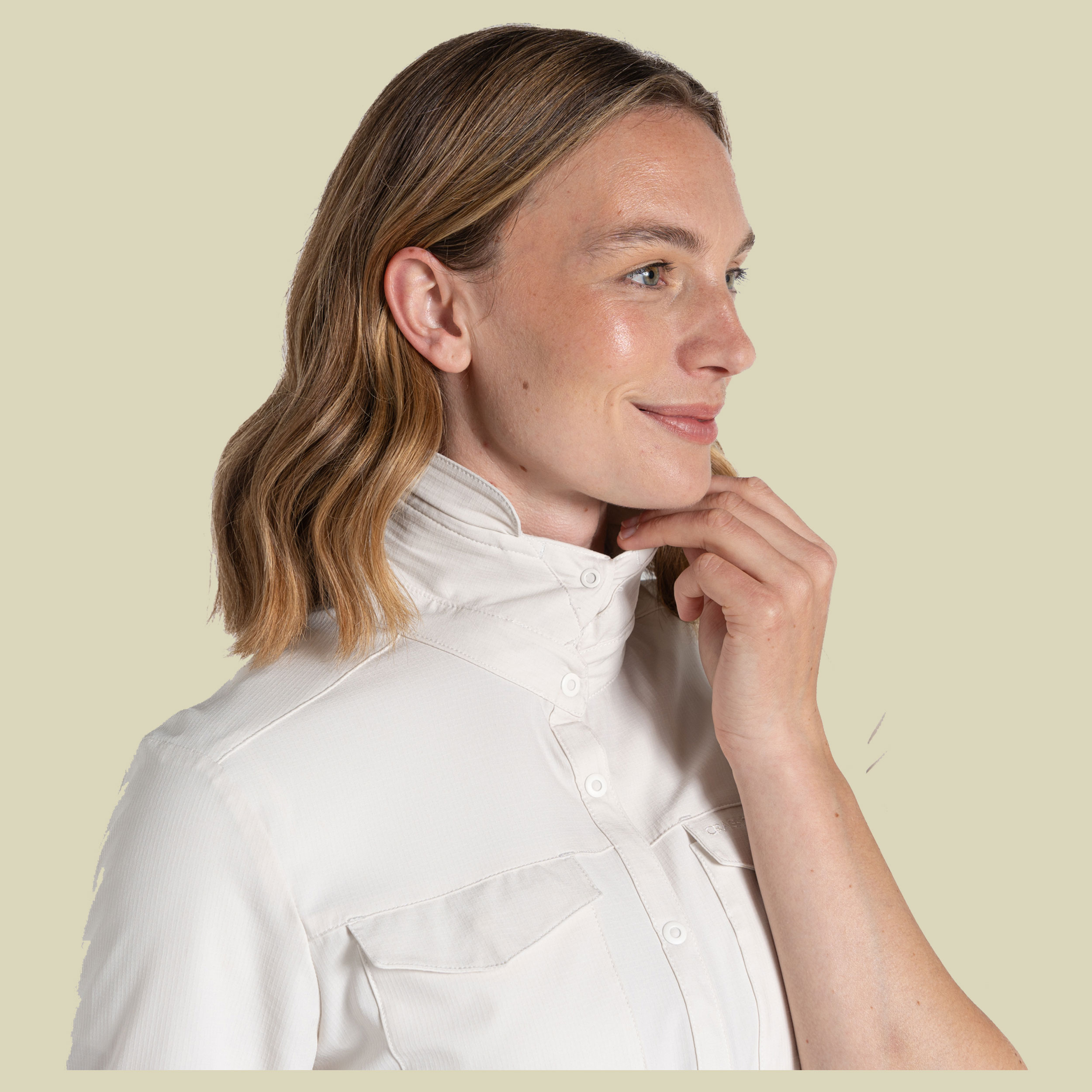 NosiLife Pro Long Sleeved Shirt V Women 34 beige - sea salt (UK 8)