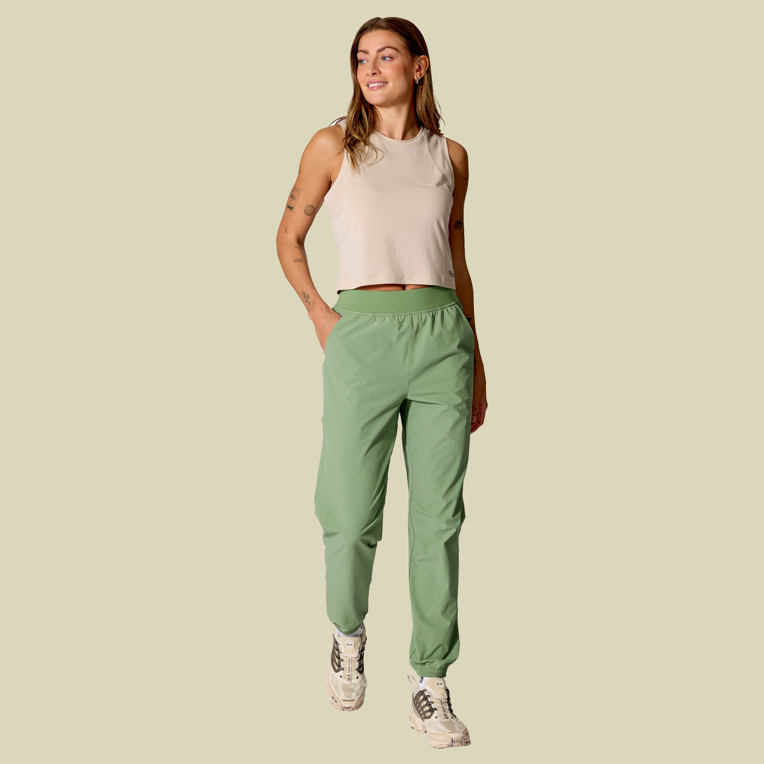 Momentum Pants Women 12 (40) grün - dark fig green