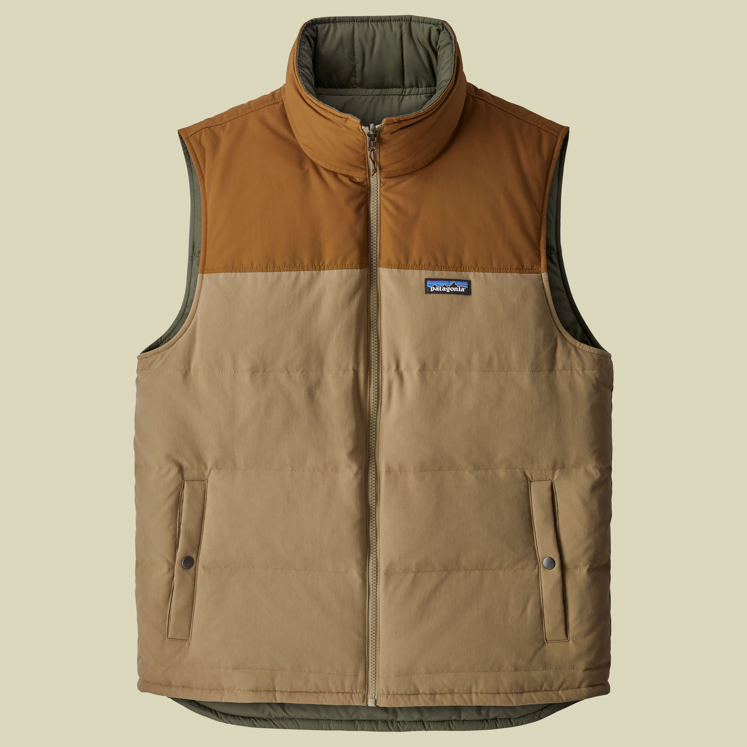 Reversible Bivy Down Vest Men Größe M Farbe mojave khaki