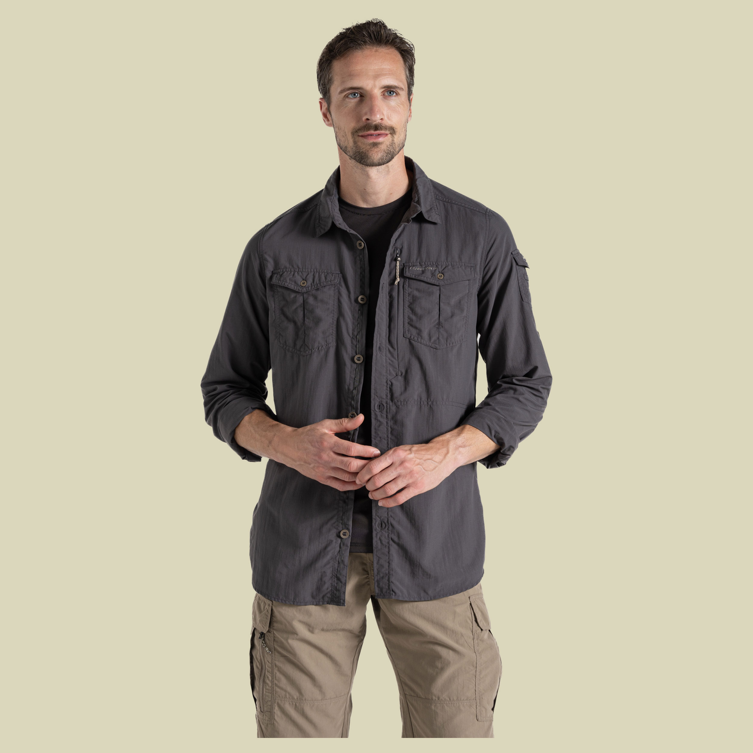 NosiLife Adventure Long Sleeved Shirt III Men XXXL schwarz - black pepper