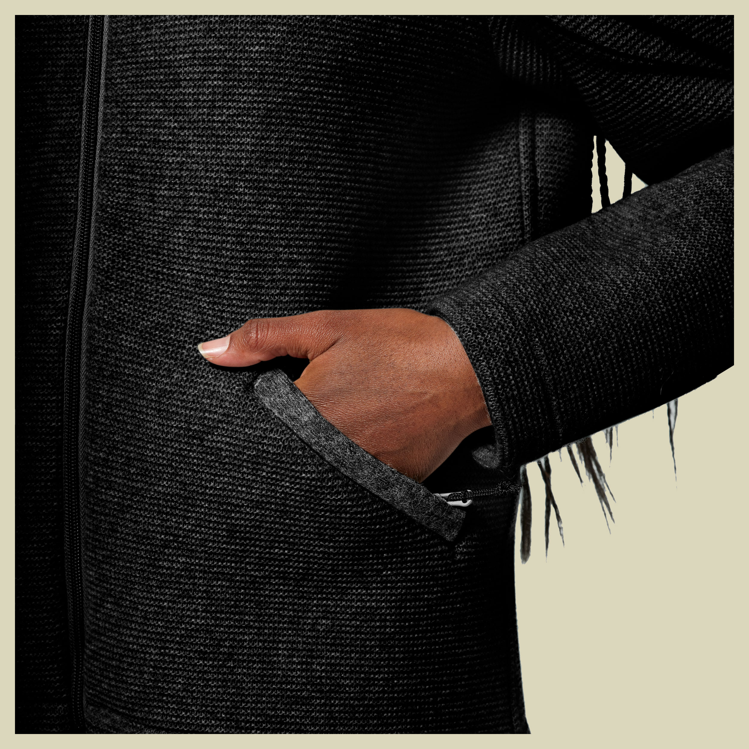 Fanes Sarner Jacket Women 42 schwarz - black out melange