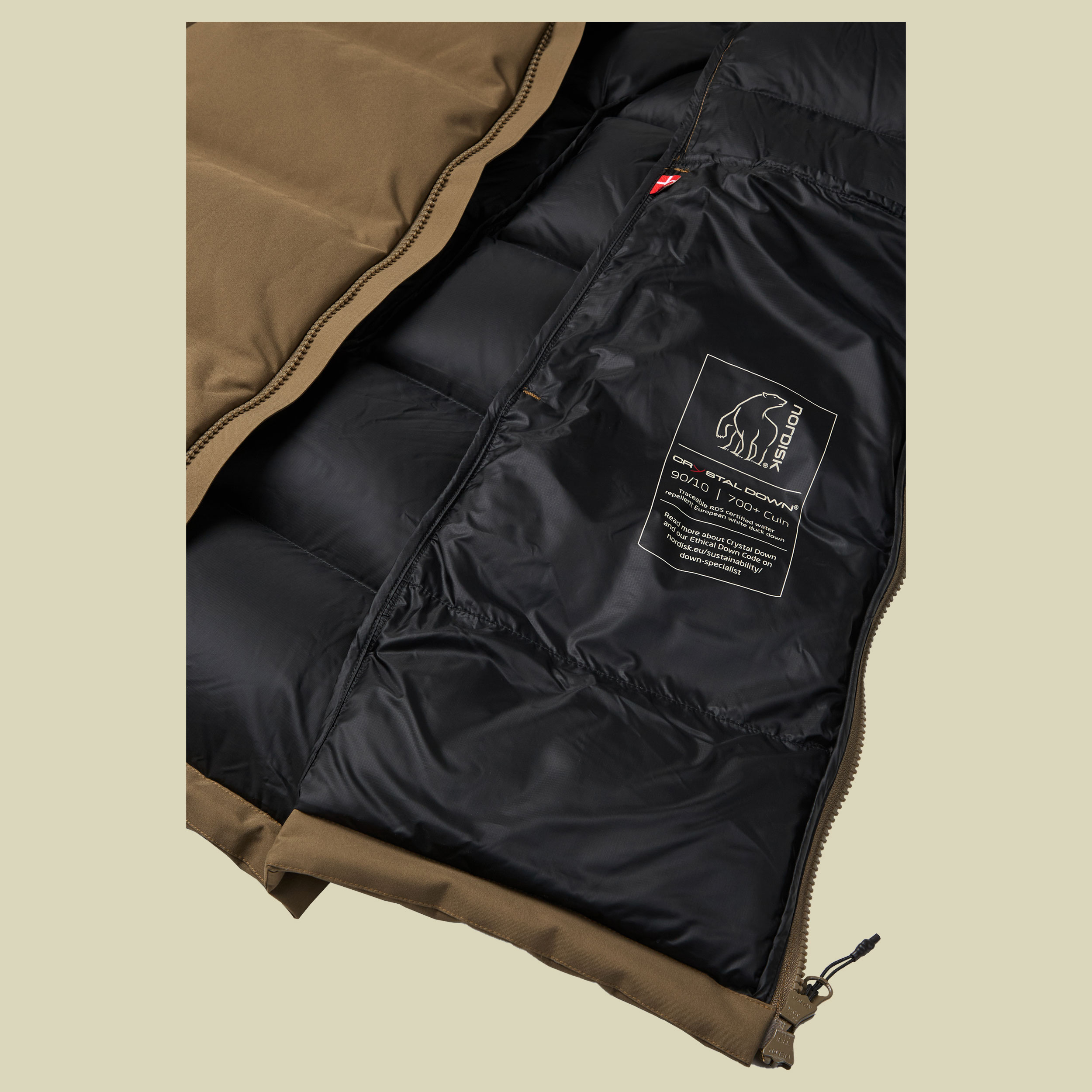 Aukea W's Bonded Down Coat L braun - capers