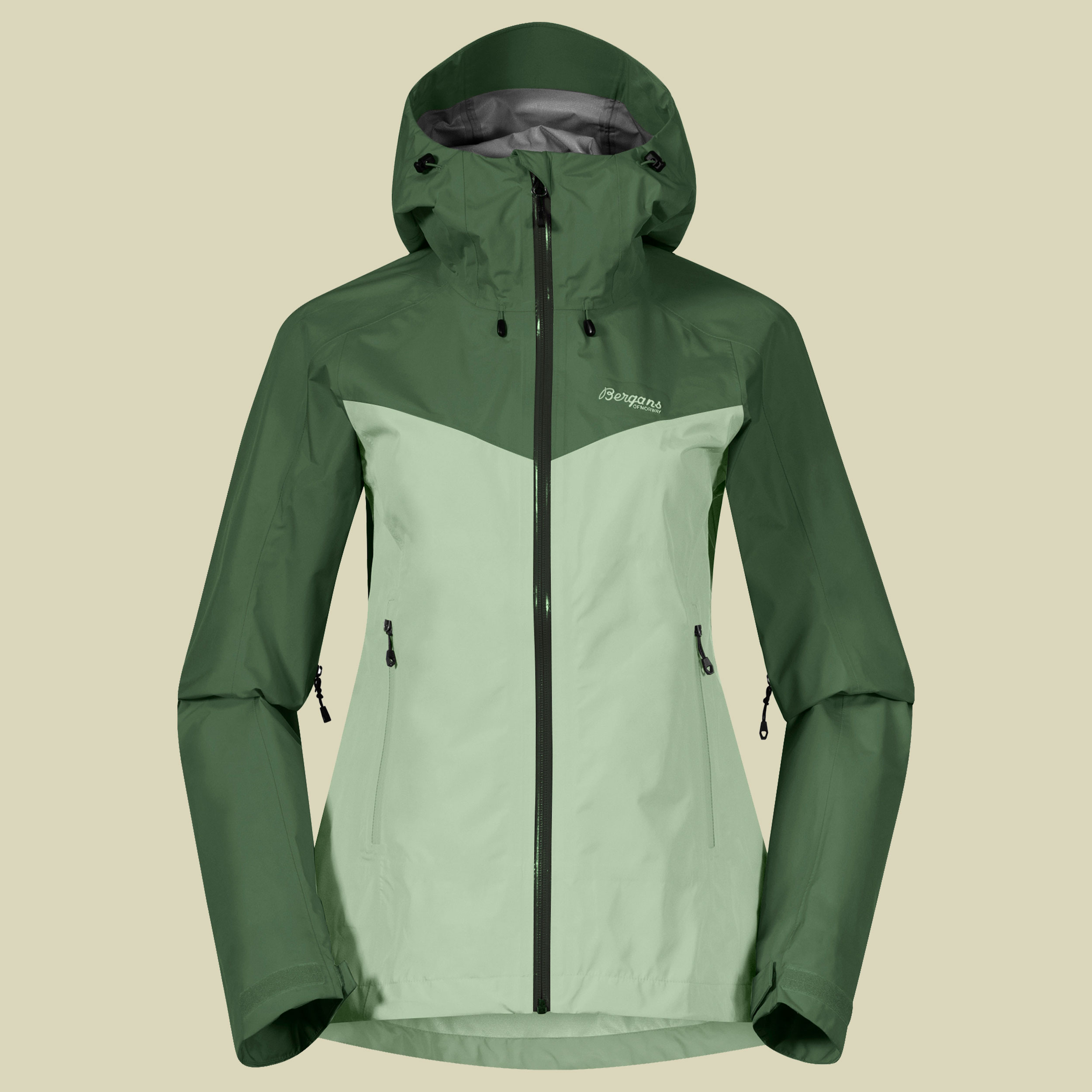 Skar Light 3L Shell Jacket Women Größe XS Farbe light jade green/dark jade green