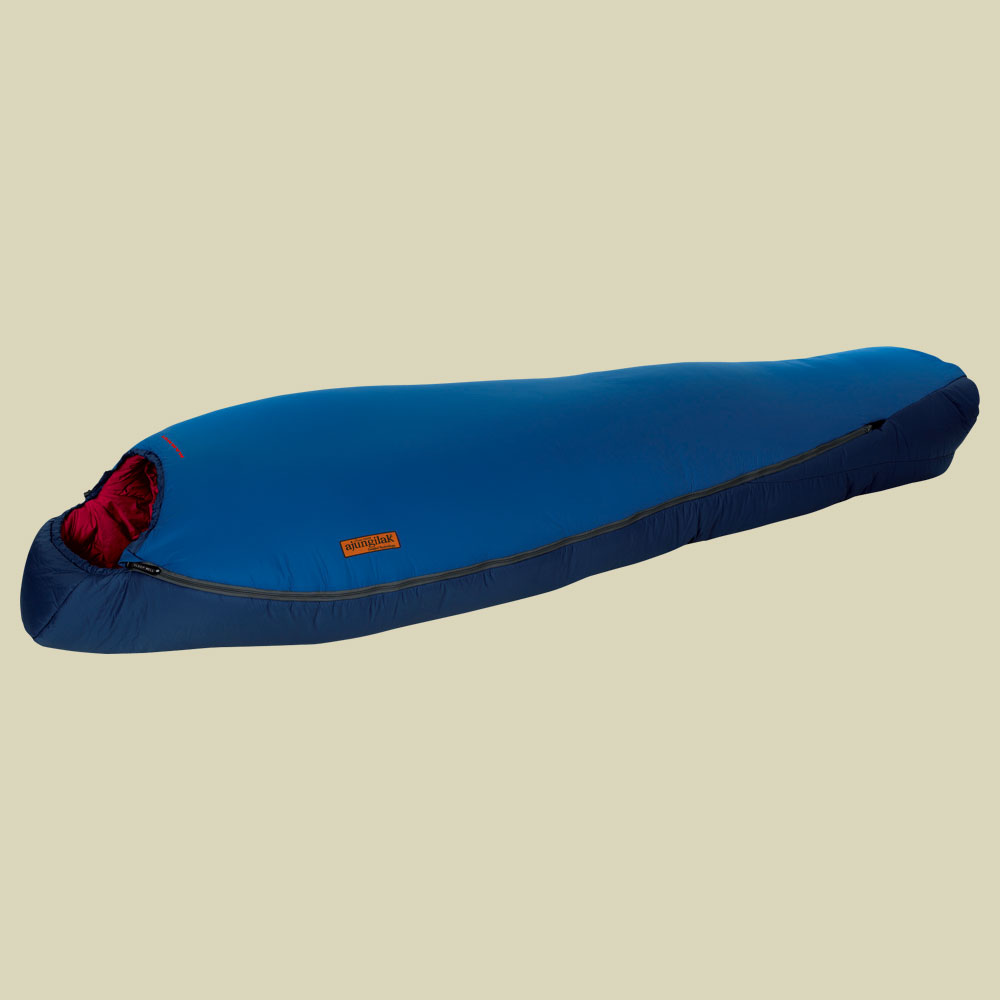 Kompakt Comfort 3-Season bis Körpergröße 180 cm Farbe high blue-dark blue, Reißverschluss links