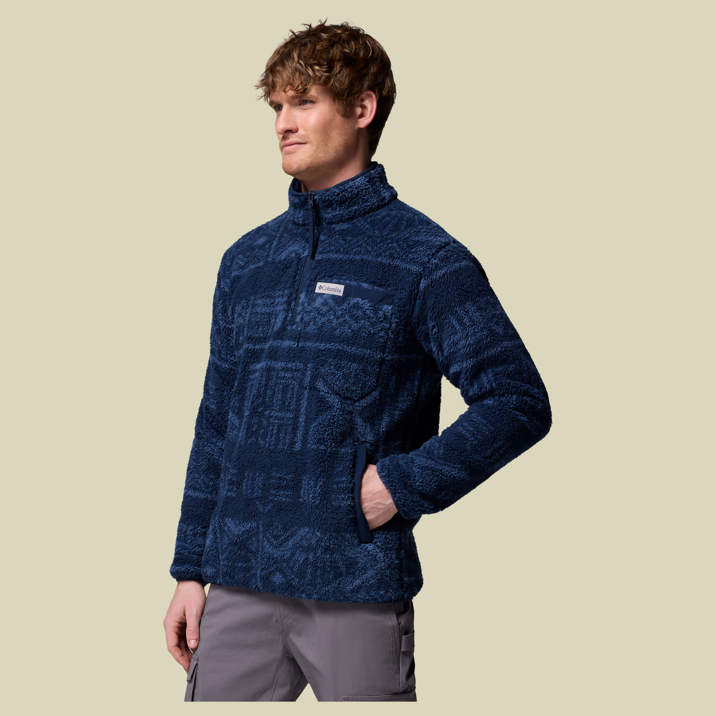 Rugged Ridge High Pile Half Zip Men XL blau - Farbe coll navy deschutes days