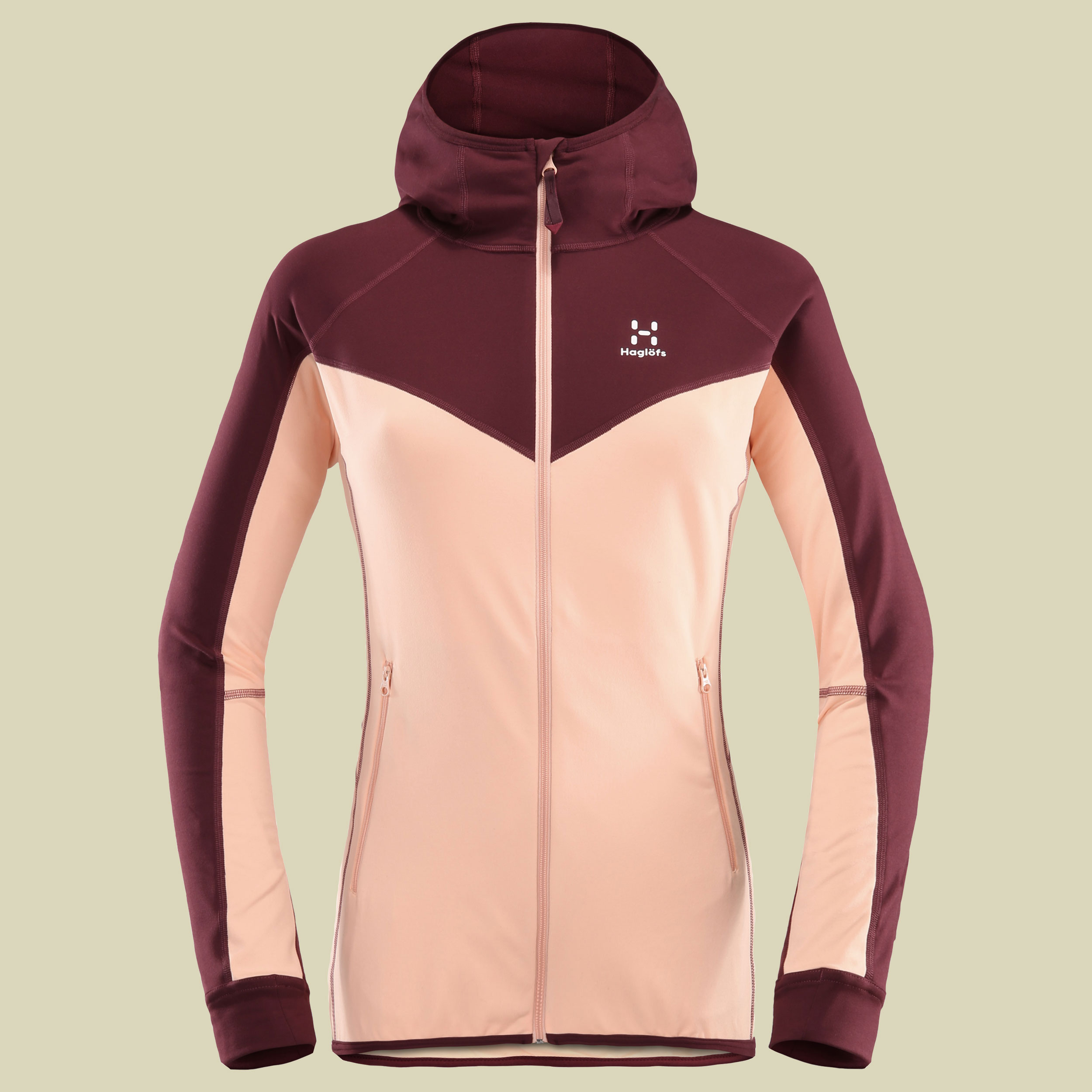 Lithe Hood Women Größe S Farbe cloudy pink/aubergine