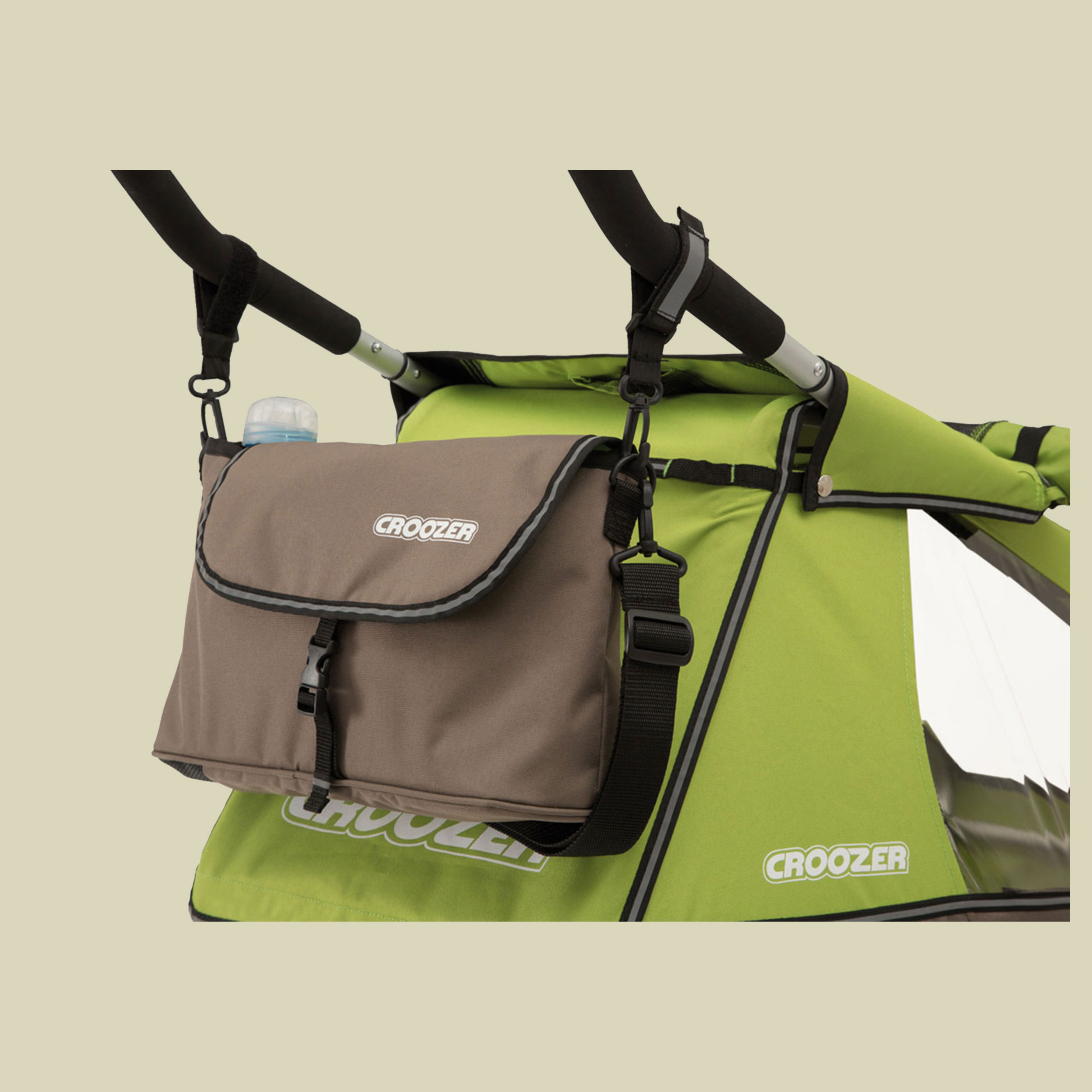 Schiebebügeltasche für Kid Farbe meadow green / sand grey