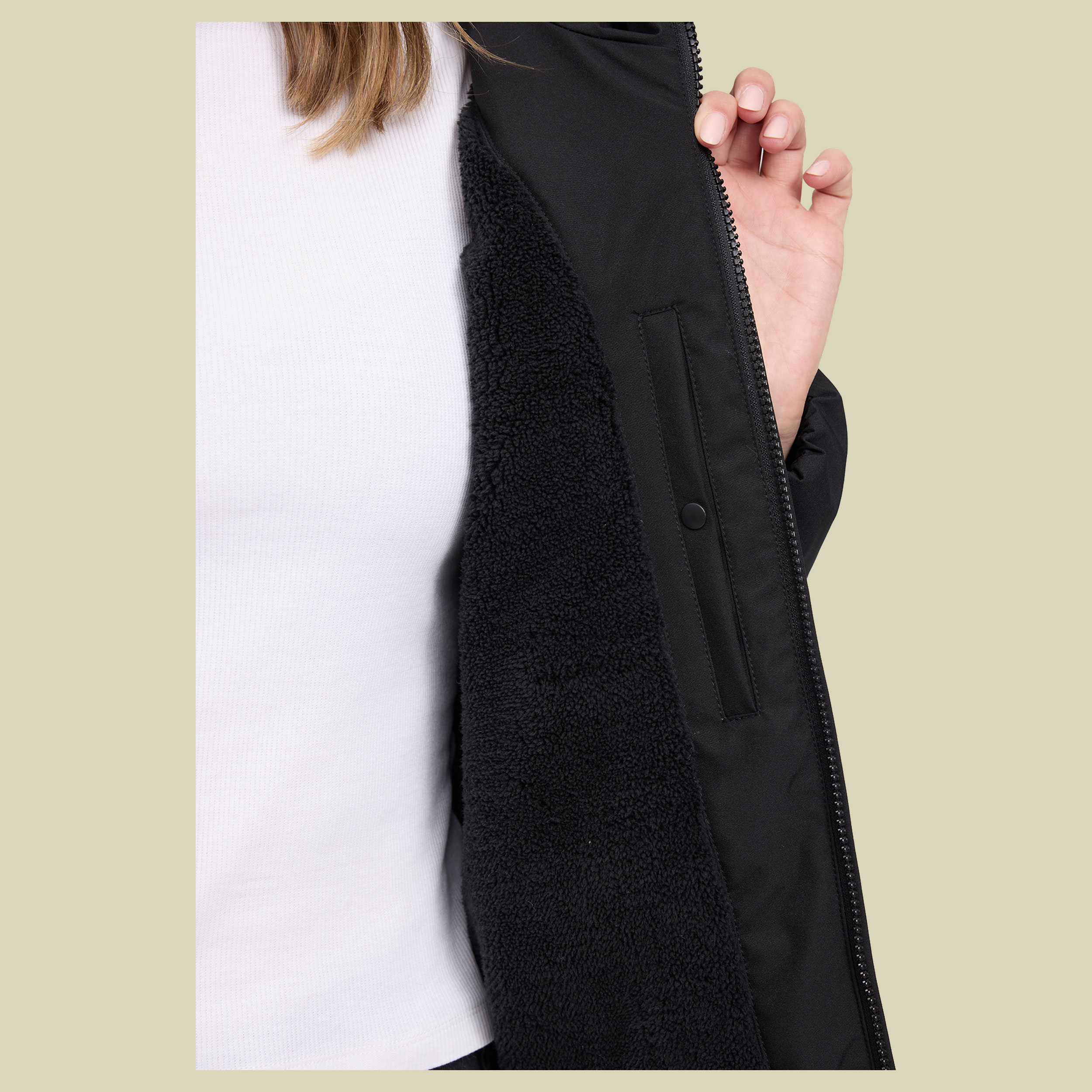 Basic Padded Jacket Women XS schwarz1 - black