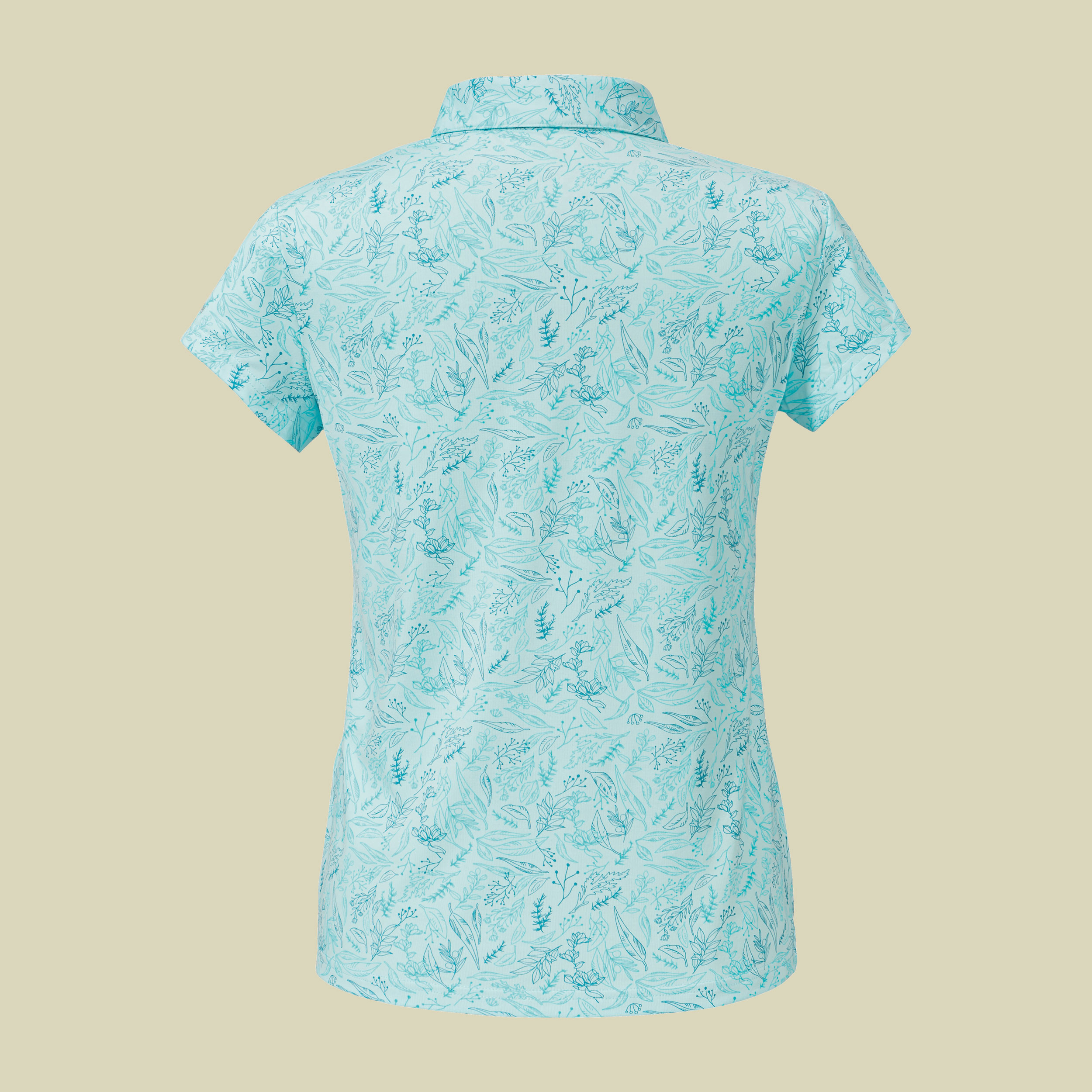Polo Shirt Sternplatte L Women 44 blau - iced blue