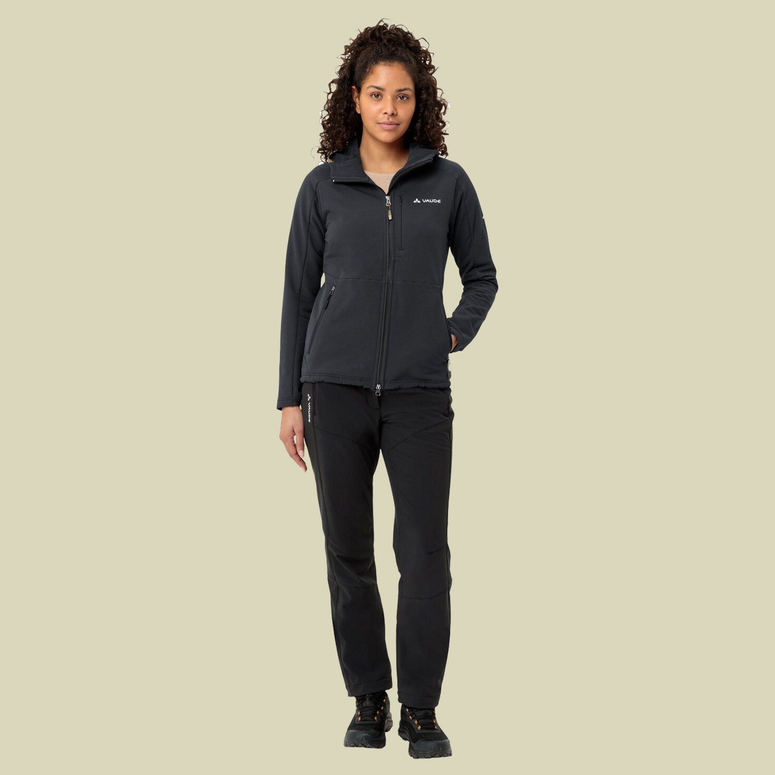 Elope Stormfleece Hoody Women 44 schwarz - phantom black