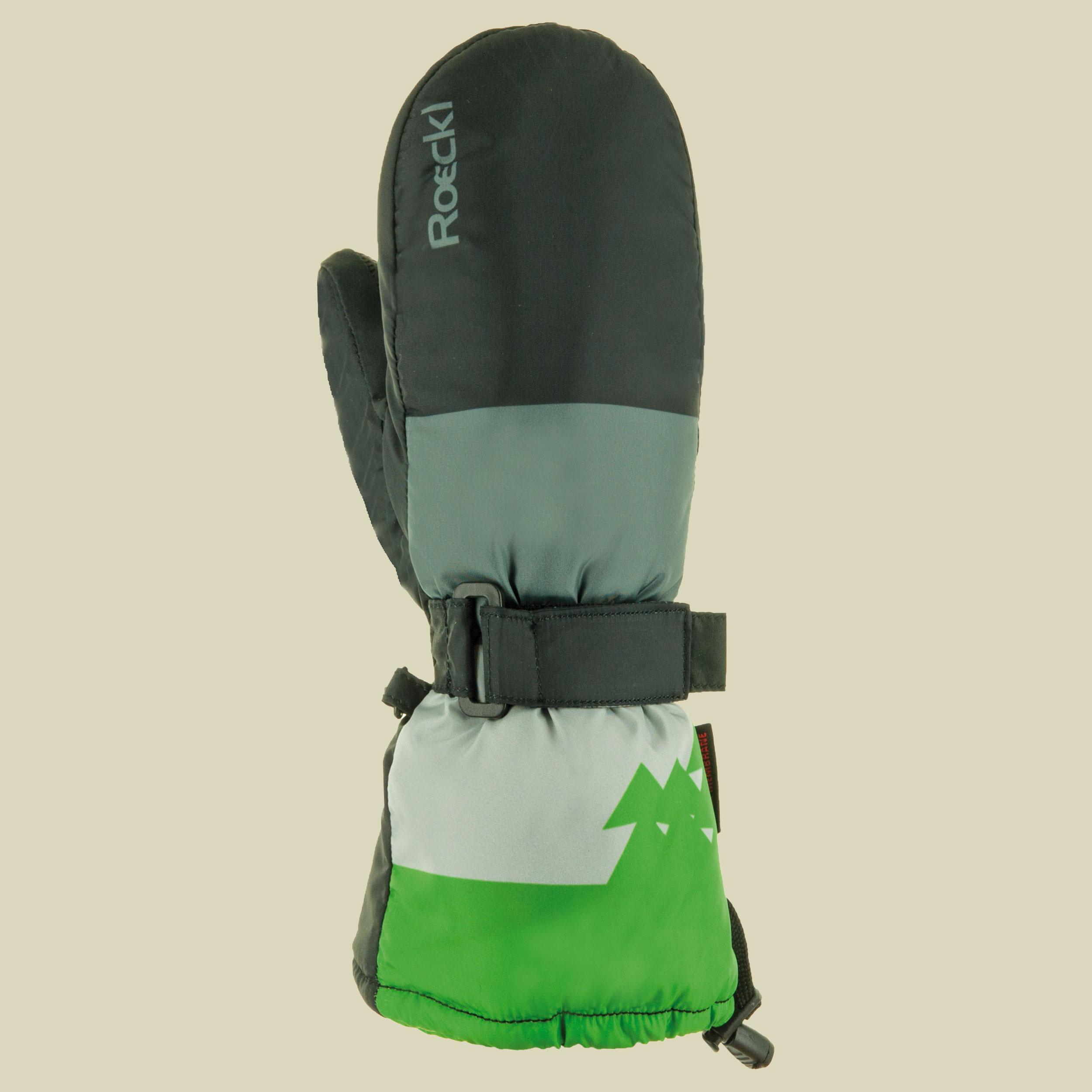 Arlberg Mitten Junior Größe 7 Farbe schwarz/grün