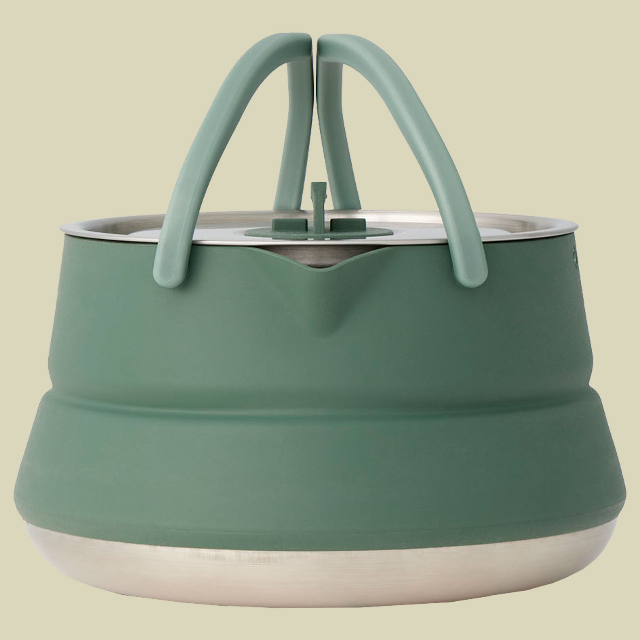 Detour Stainless Steel Collapsible Kettle 1,6L grün - laurel wreath green