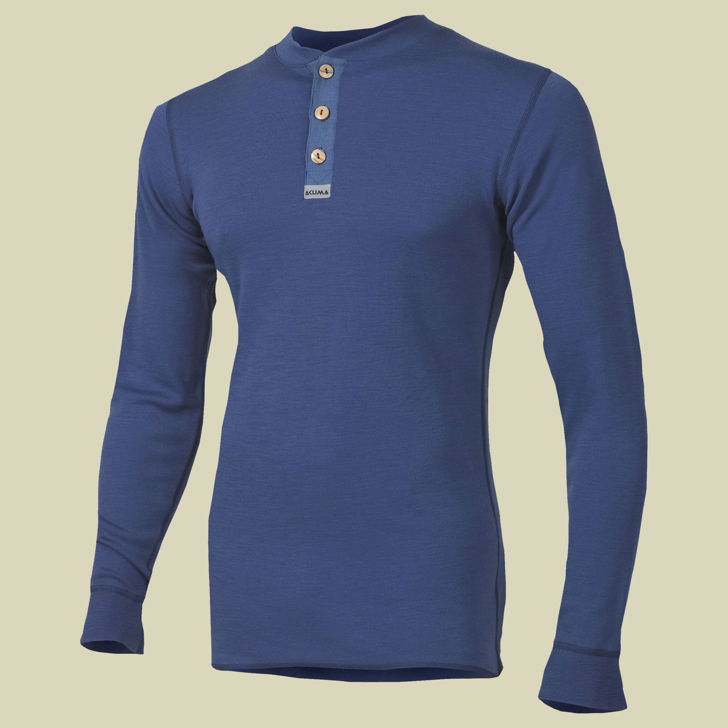 WarmWool Granddad-Shirt Men Größe L Farbe coastal fjord