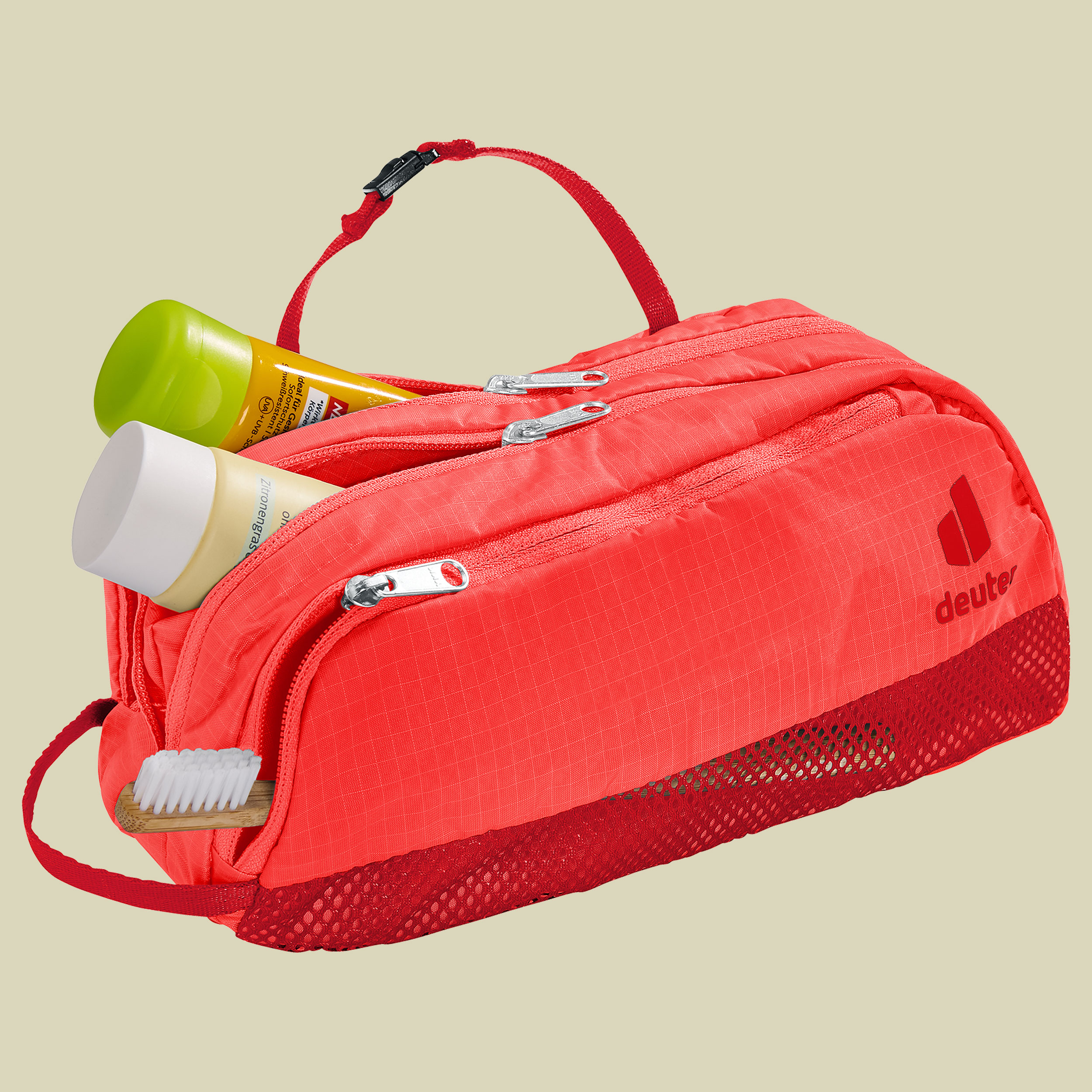 Wash Bag Tour III rot 2,0 - poppy-crimson