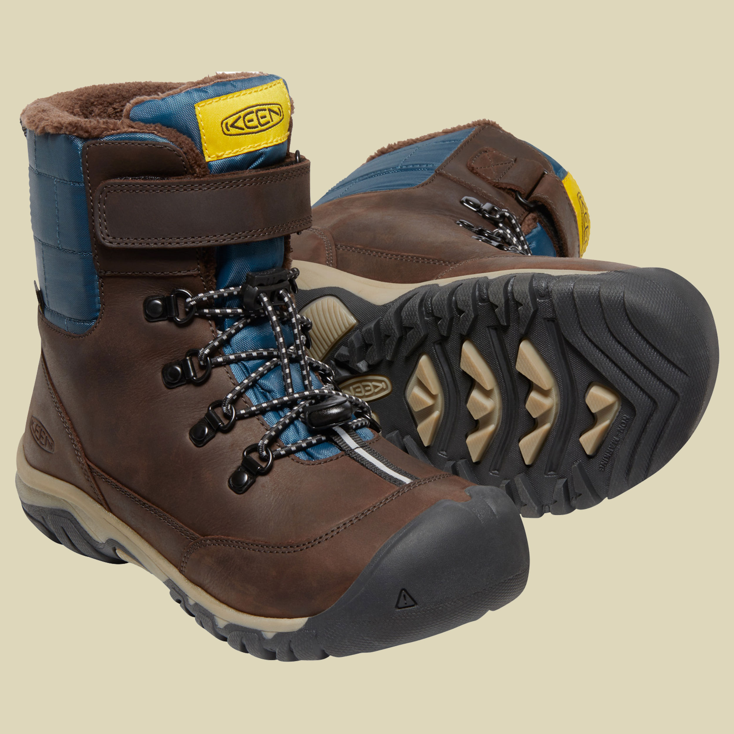 GRETA Boot WP Kids Größe 35 Farbe coffee bean/blue wing teal