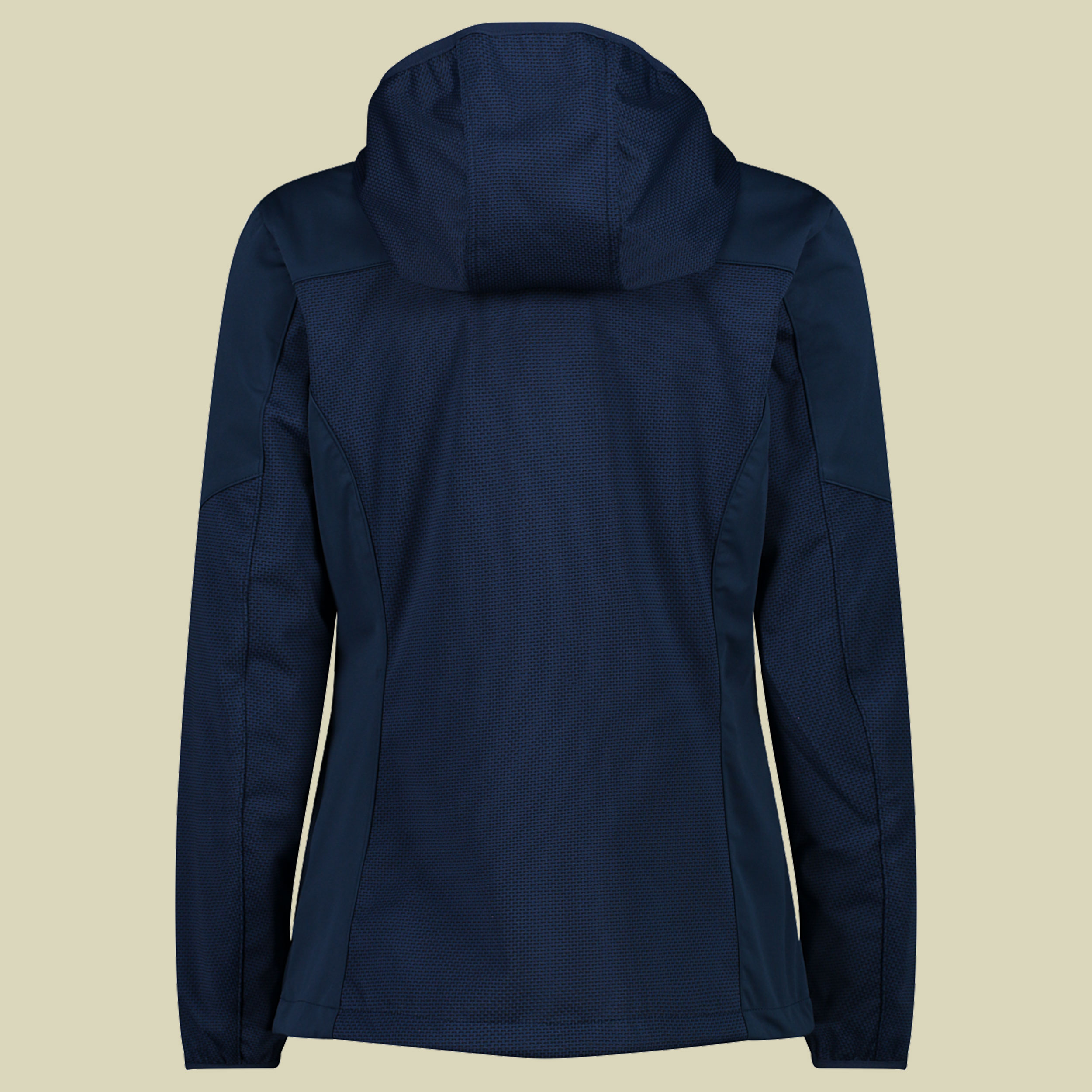 Woman Jacket Fix Hood Jaquard Softshell 33A5306 Größe 40 Farbe M926 blue