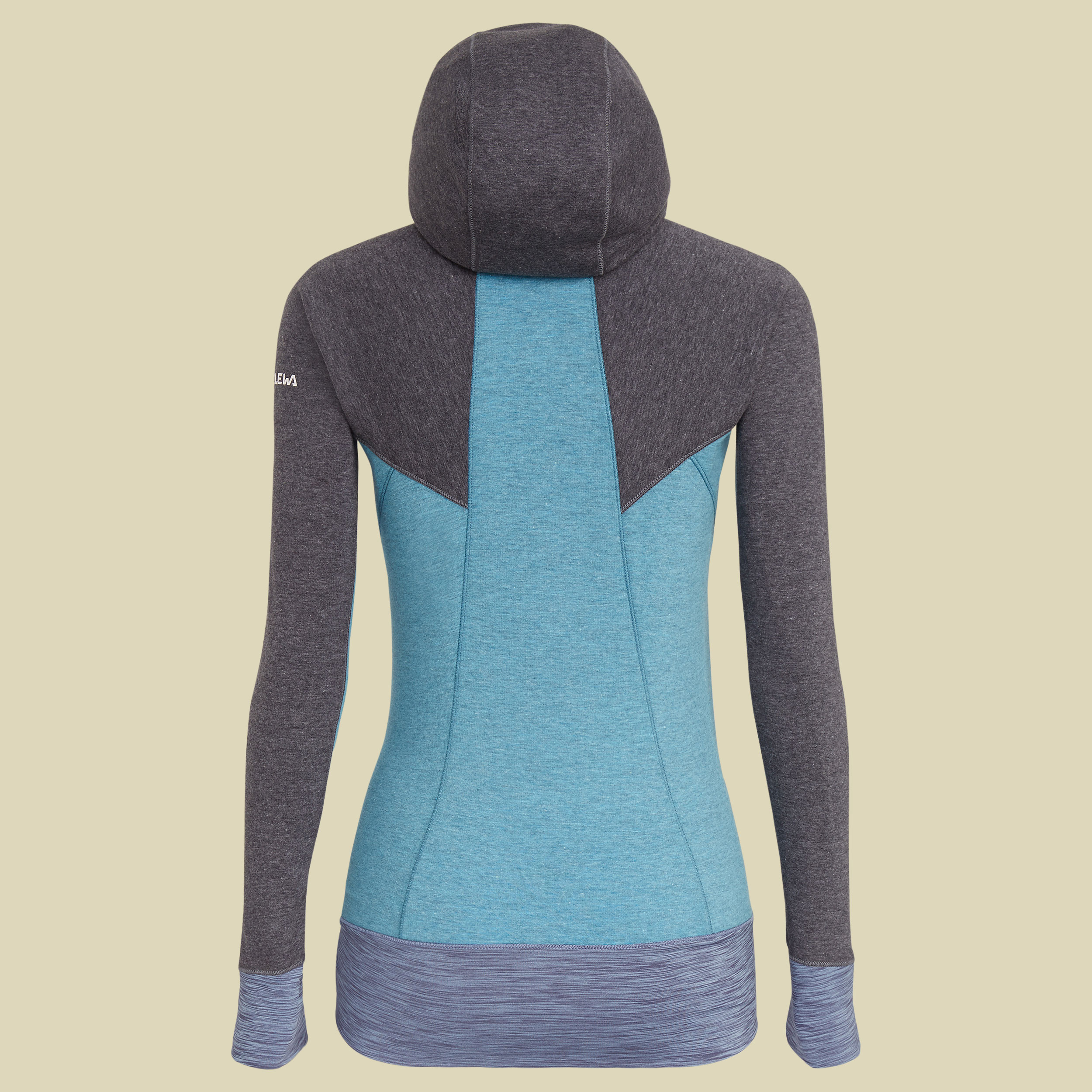 Puez 2 Dry L/S Hood Women Größe 42 Farbe black out/melange